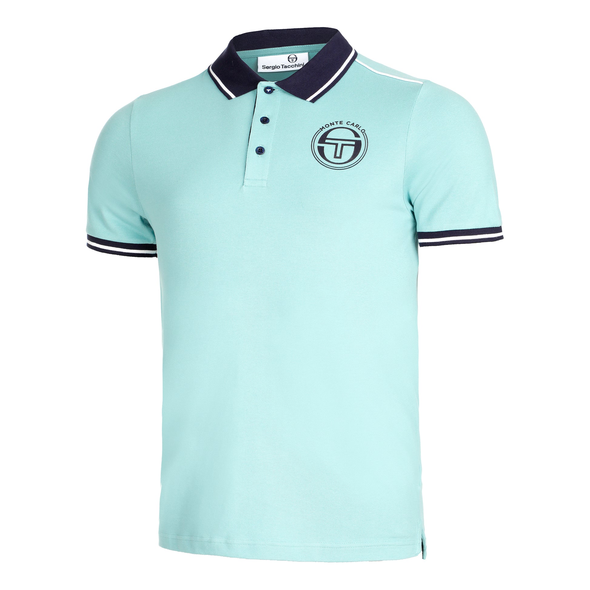 Sergio Tacchini Ranking Staff Polo Herrar - ljusblå, mörkblå