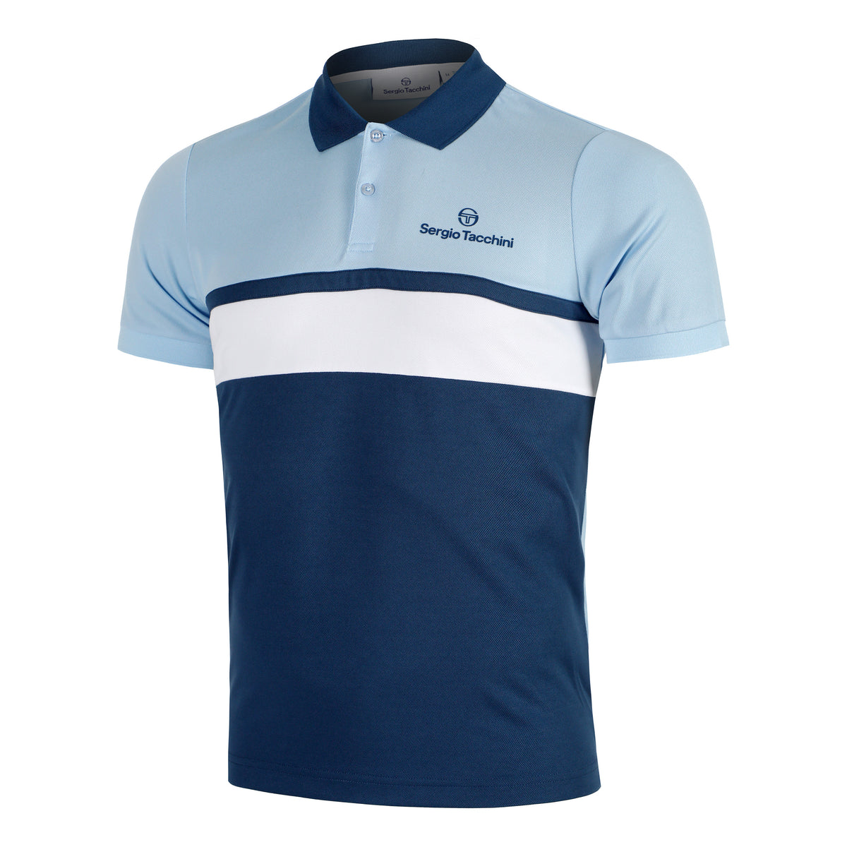 Sergio Tacchini Elfetta Polo Herrar - ljusblå, blå