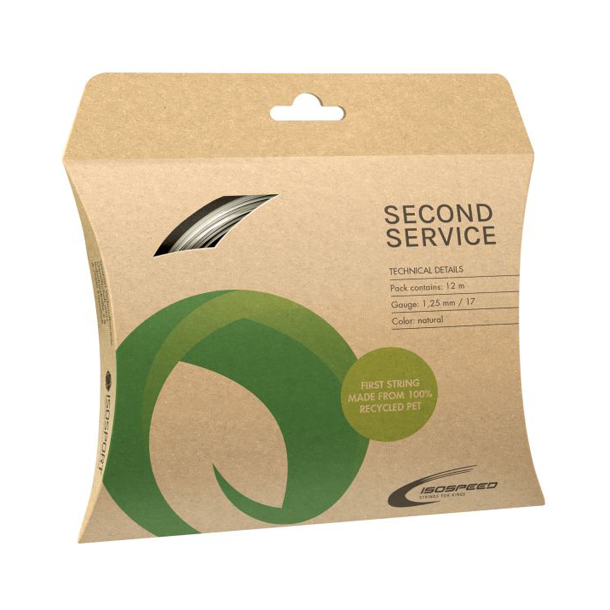Isospeed Second Service Strängset 12m-Naturfärger