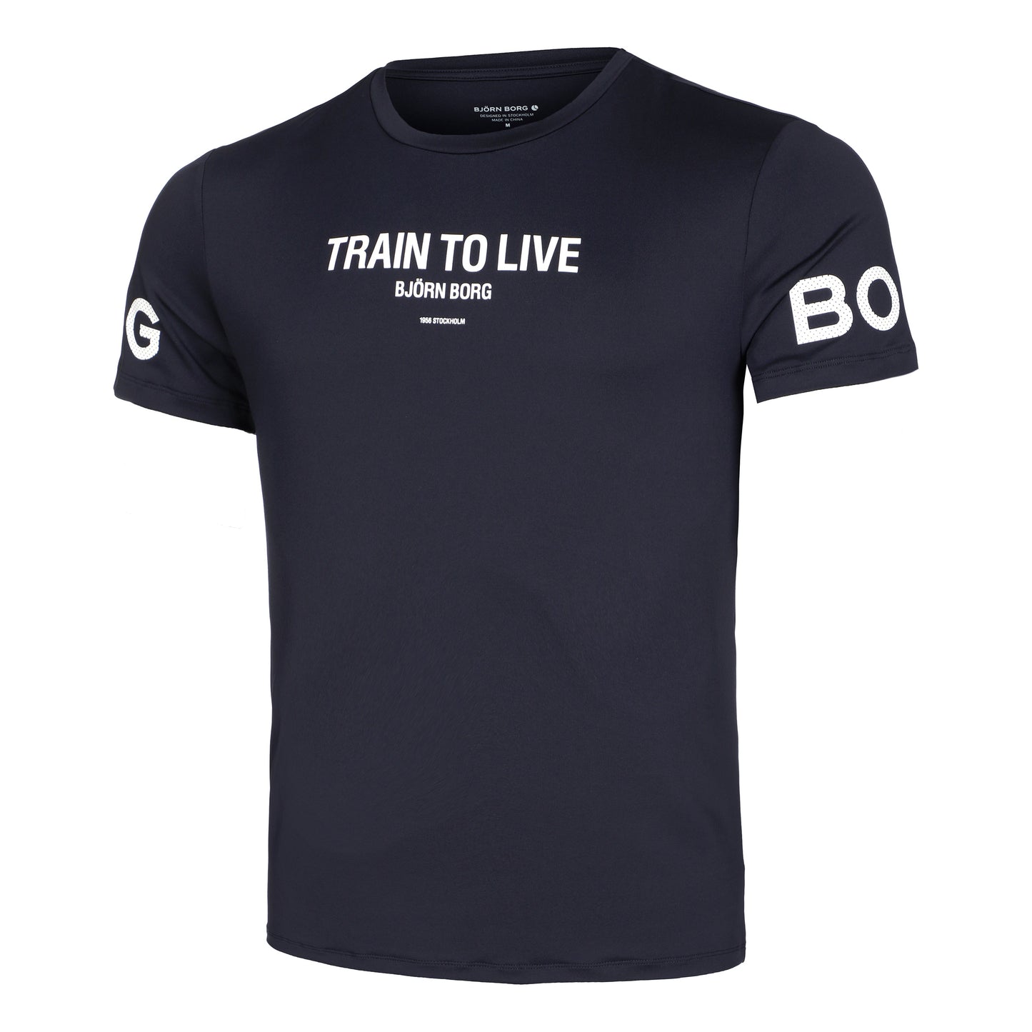 Björn Borg Borg Graphic T-shirt Herrar - mörkblå, vit