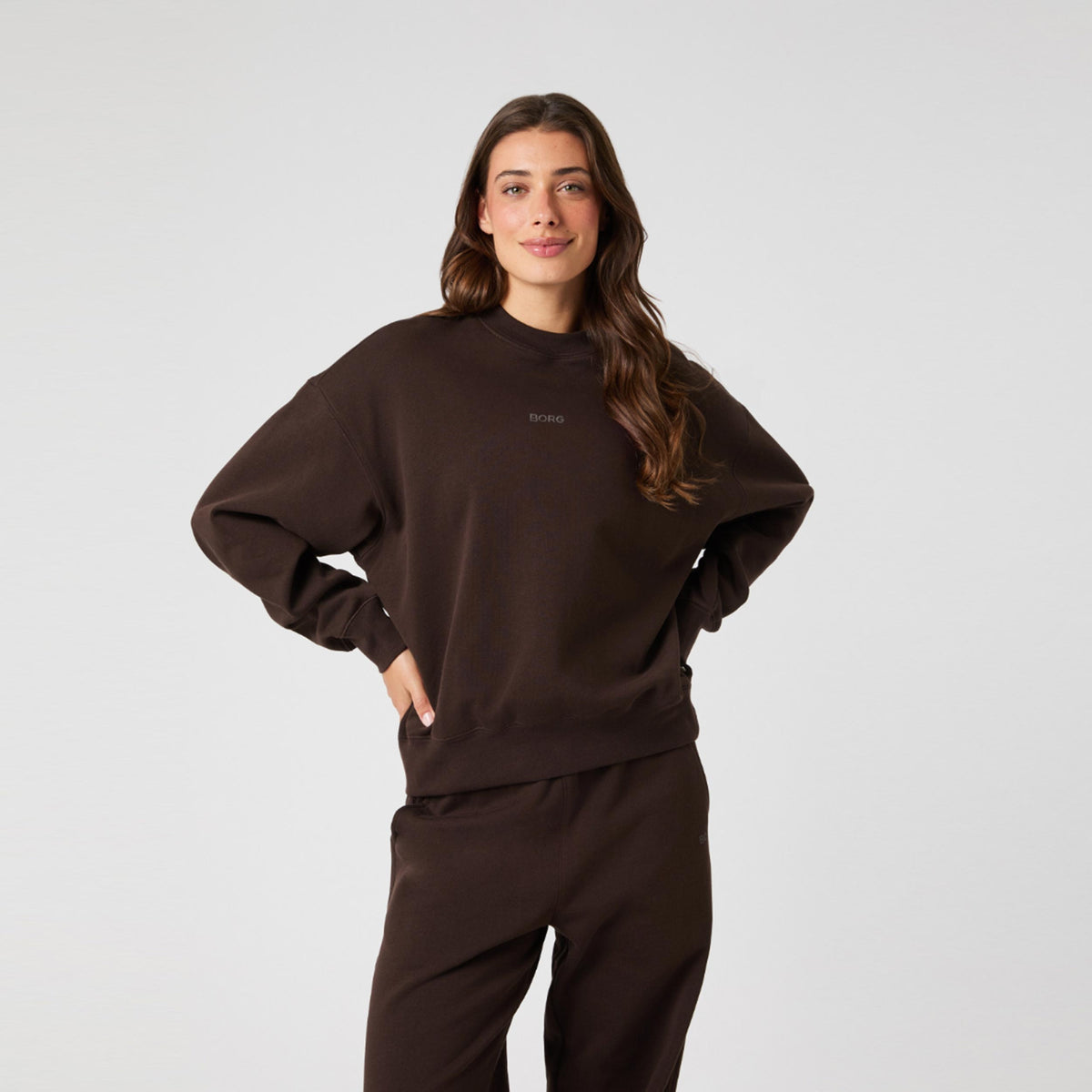 Björn Borg Studio Oversized Tröja Damer-Brun