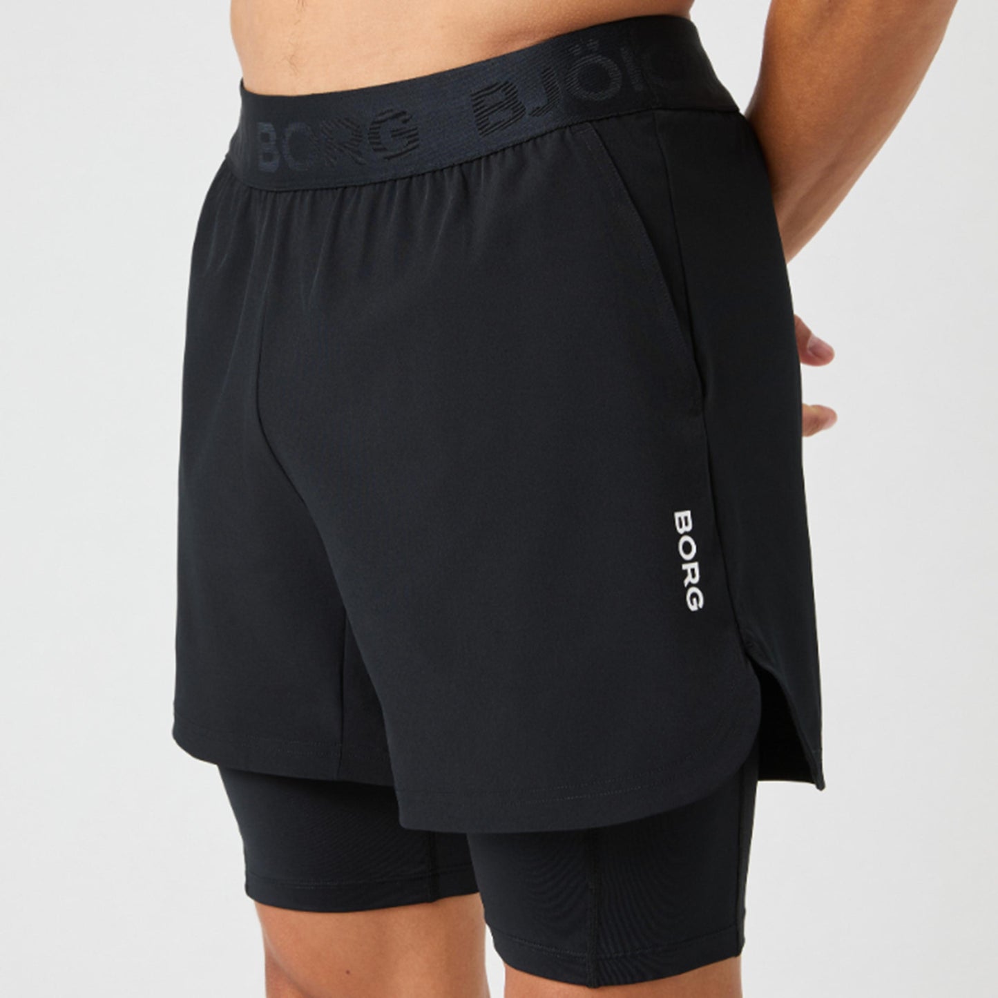 Björn Borg Borg 2 In 1 Shorts Herrar - svart