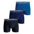 Cotton Stretch Boxershorts 3-pack Herrar - mörkblå,