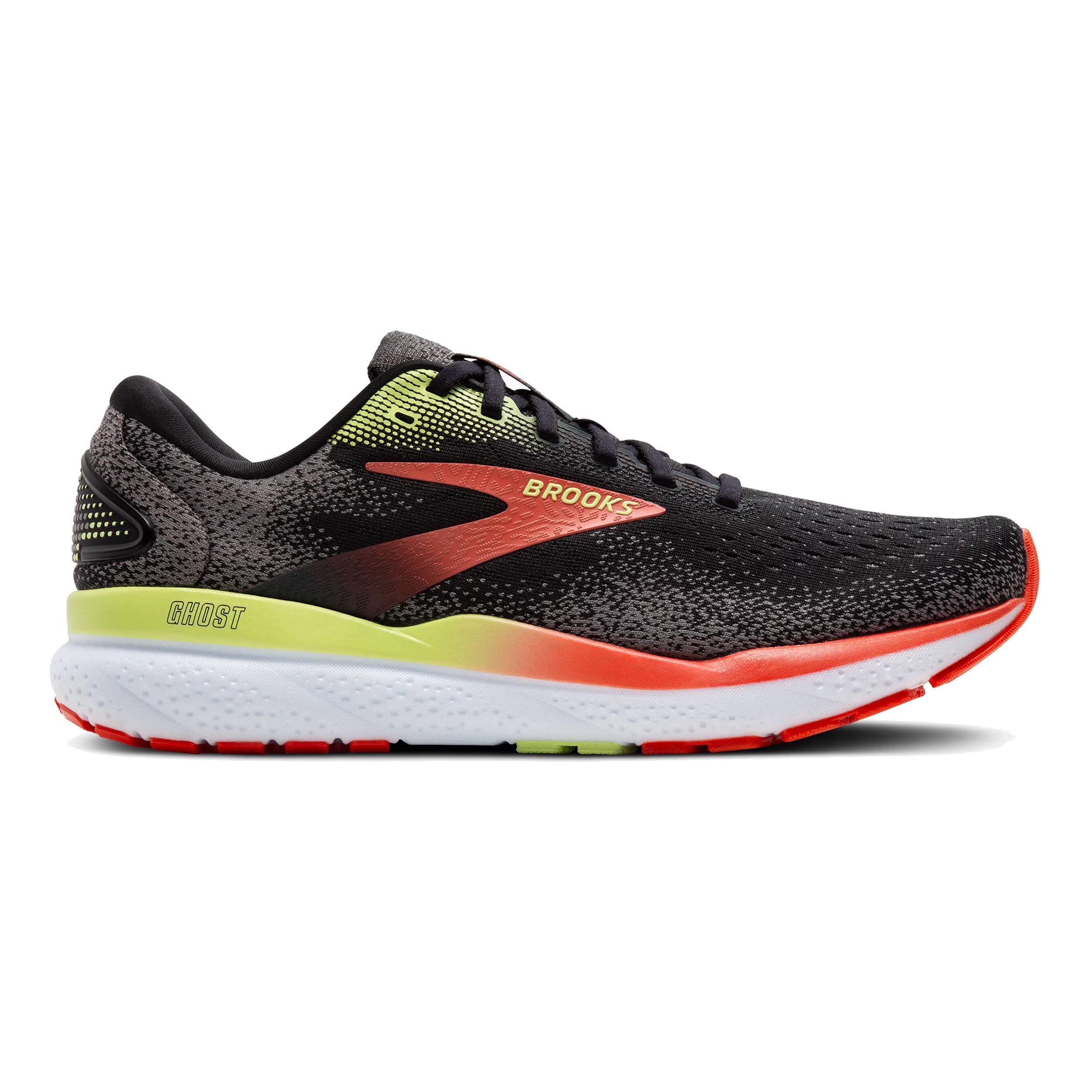 Brooks Ghost 16 Neutralsko Herrar-Svart,Orange