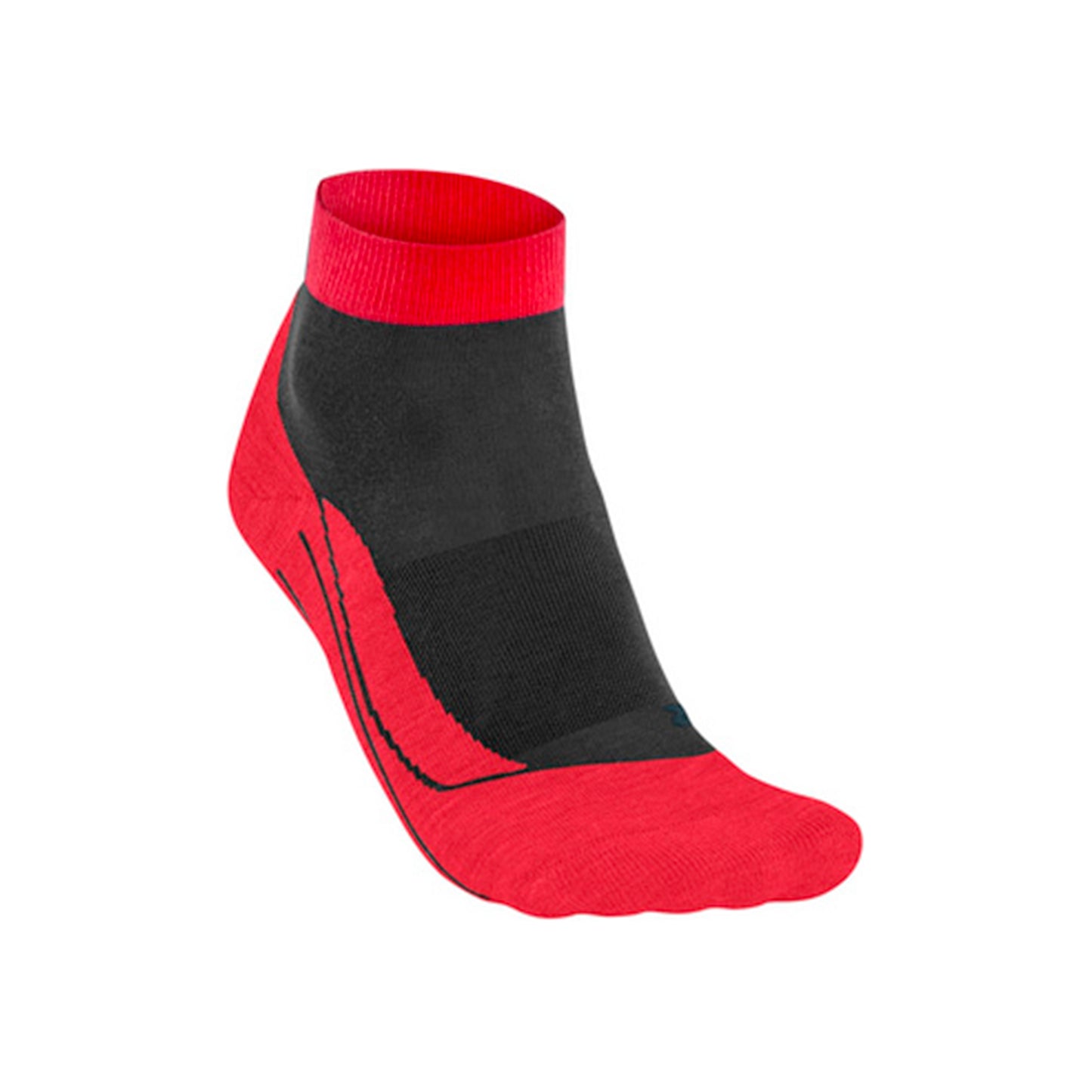 Falke RU4 Endurance Short Löparsockor Herrar-Röd,Svart