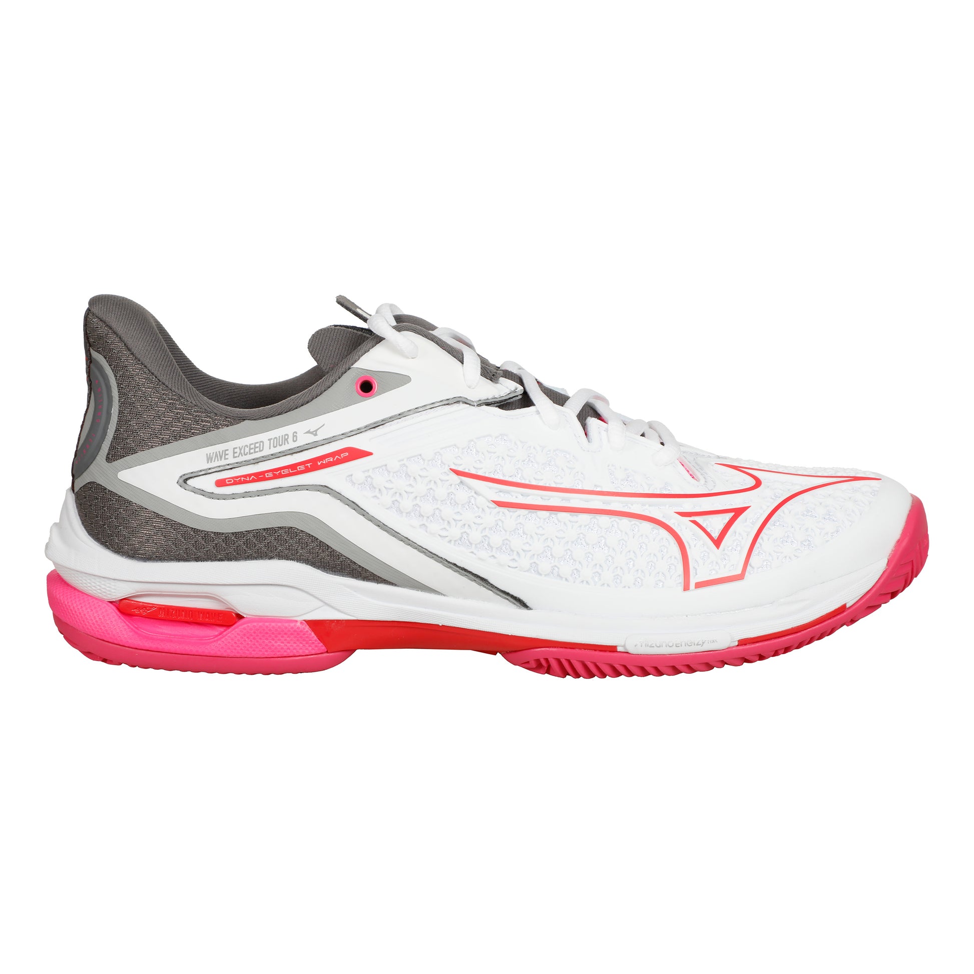 Mizuno Wave Exceed Tour 6 Sko för grus Damer - vit, grå