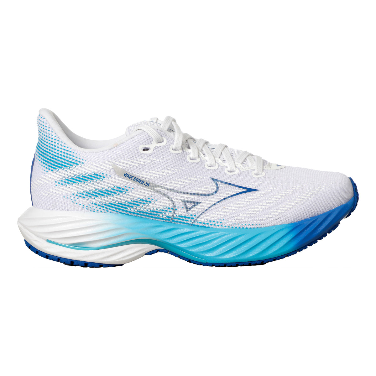 Mizuno Wave Rider 28 Neutralsko Damer - vit, turkos