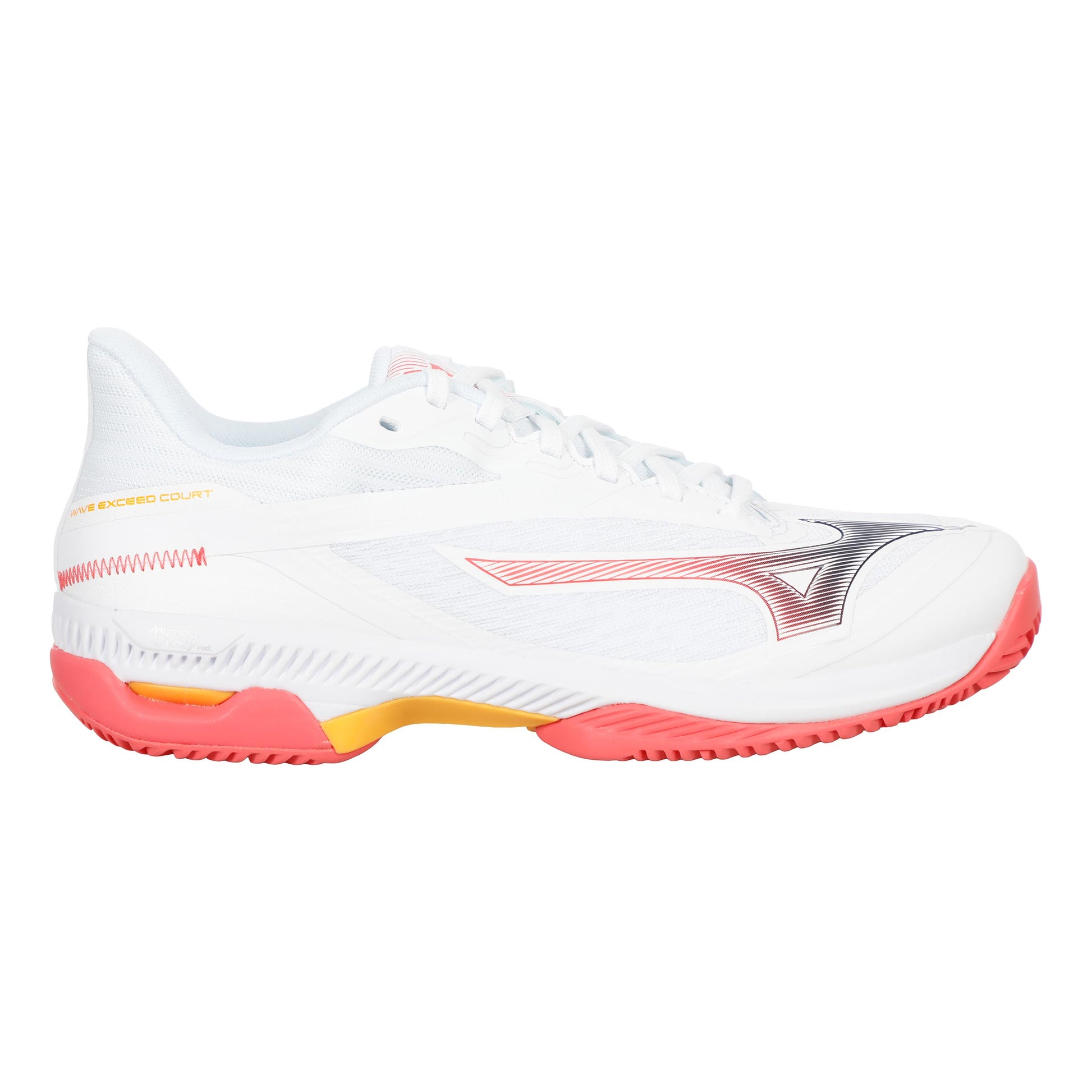 Mizuno Wave Exceed Court Sko För Grus Damer-Vit,Korall