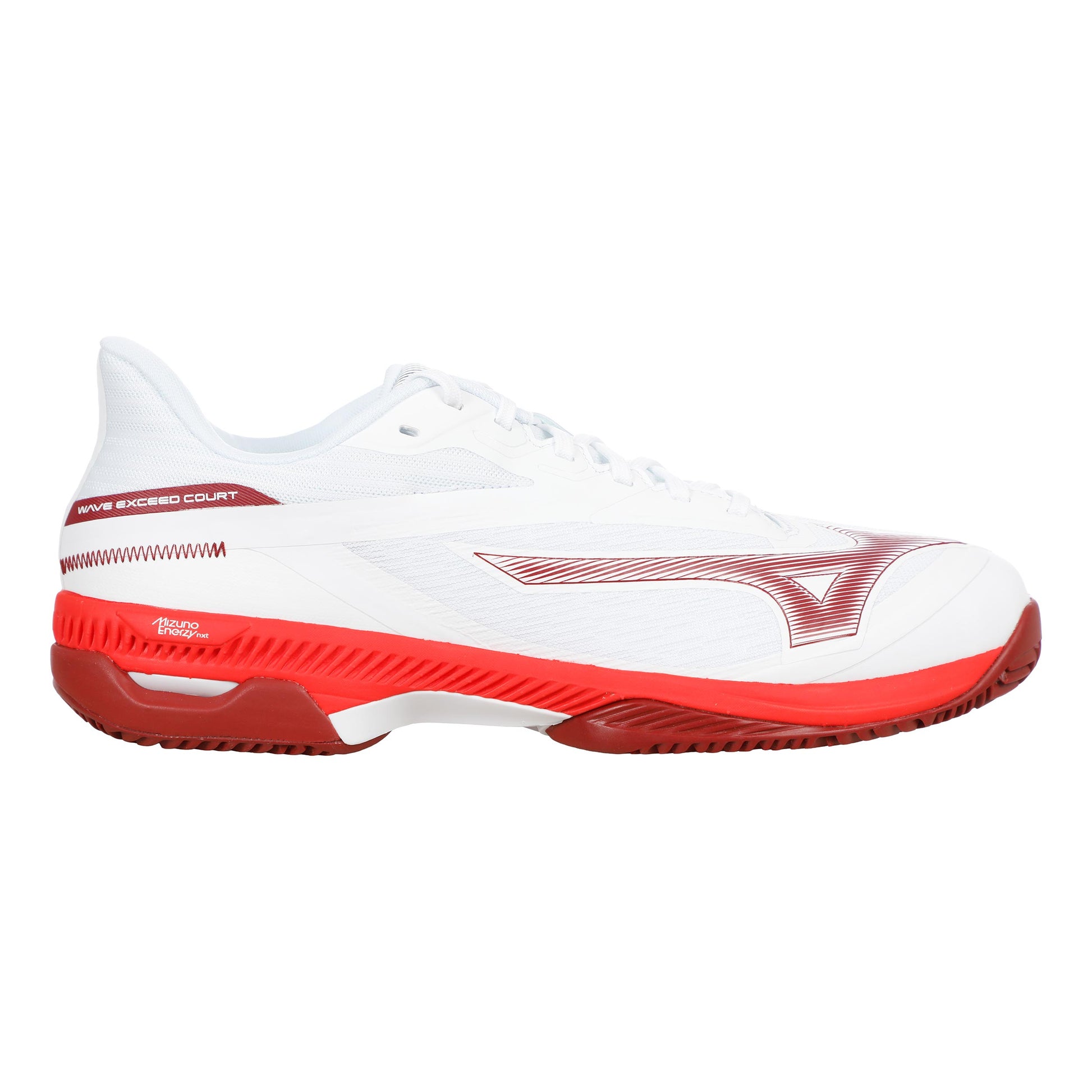 Mizuno Wave Exceed Court Sko för grus Herrar - vit, röd
