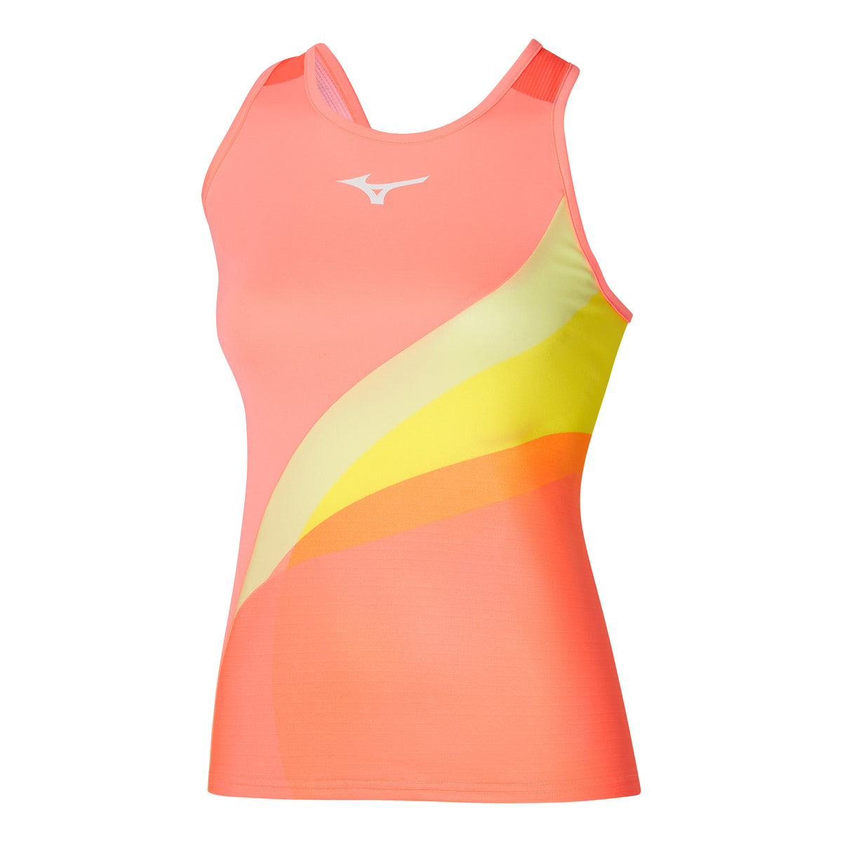 Mizuno Release Printed Linne Damer - orange,