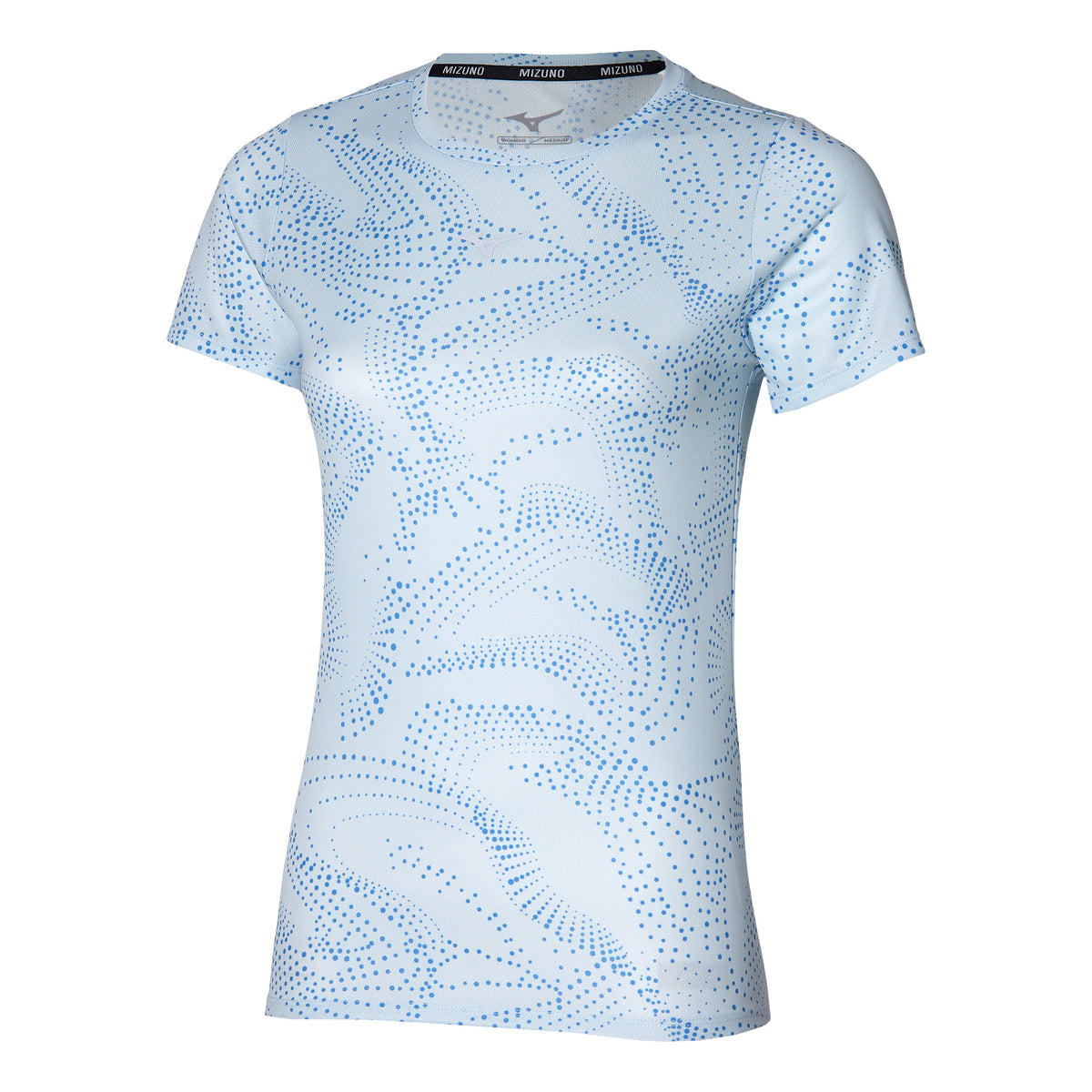 Mizuno Impulse Core Graphic Löpartröja Damer-Ljusblå
