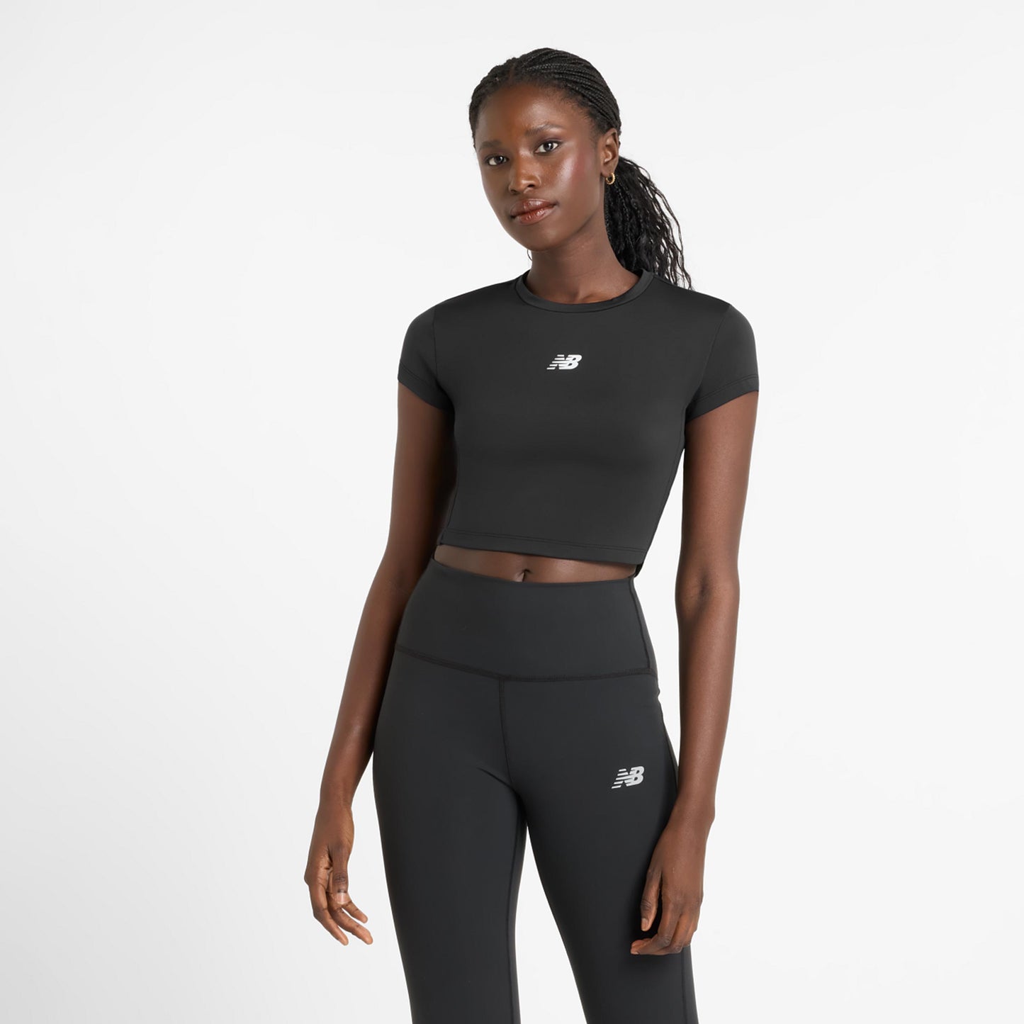New Balance Harmony Fitted T-shirt Damer-Svart