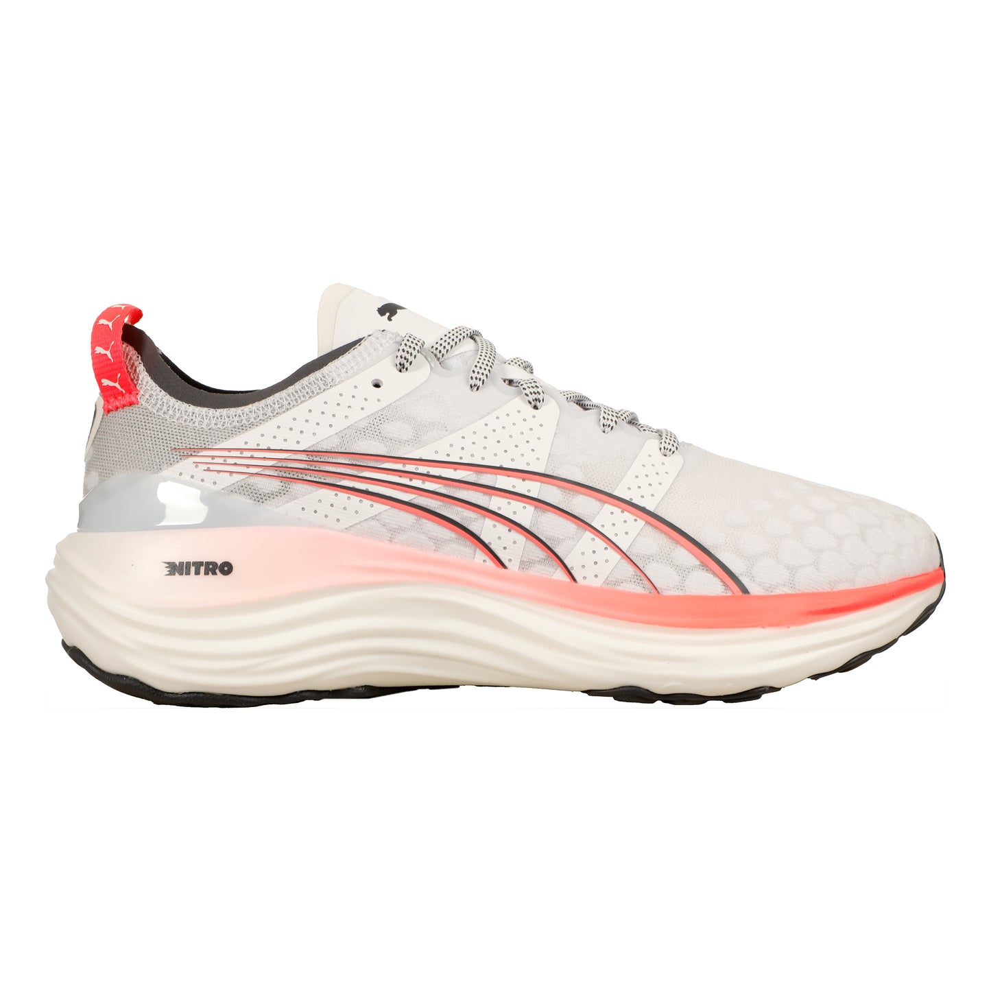 Puma ForeverRun Nitro Stabilitetssko Damer-Vit,Röd