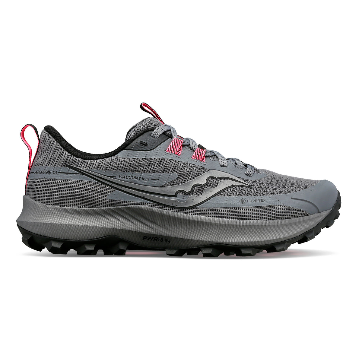 Saucony Peregrine 13 Gtx Terrängsko Damer - grå, svart
