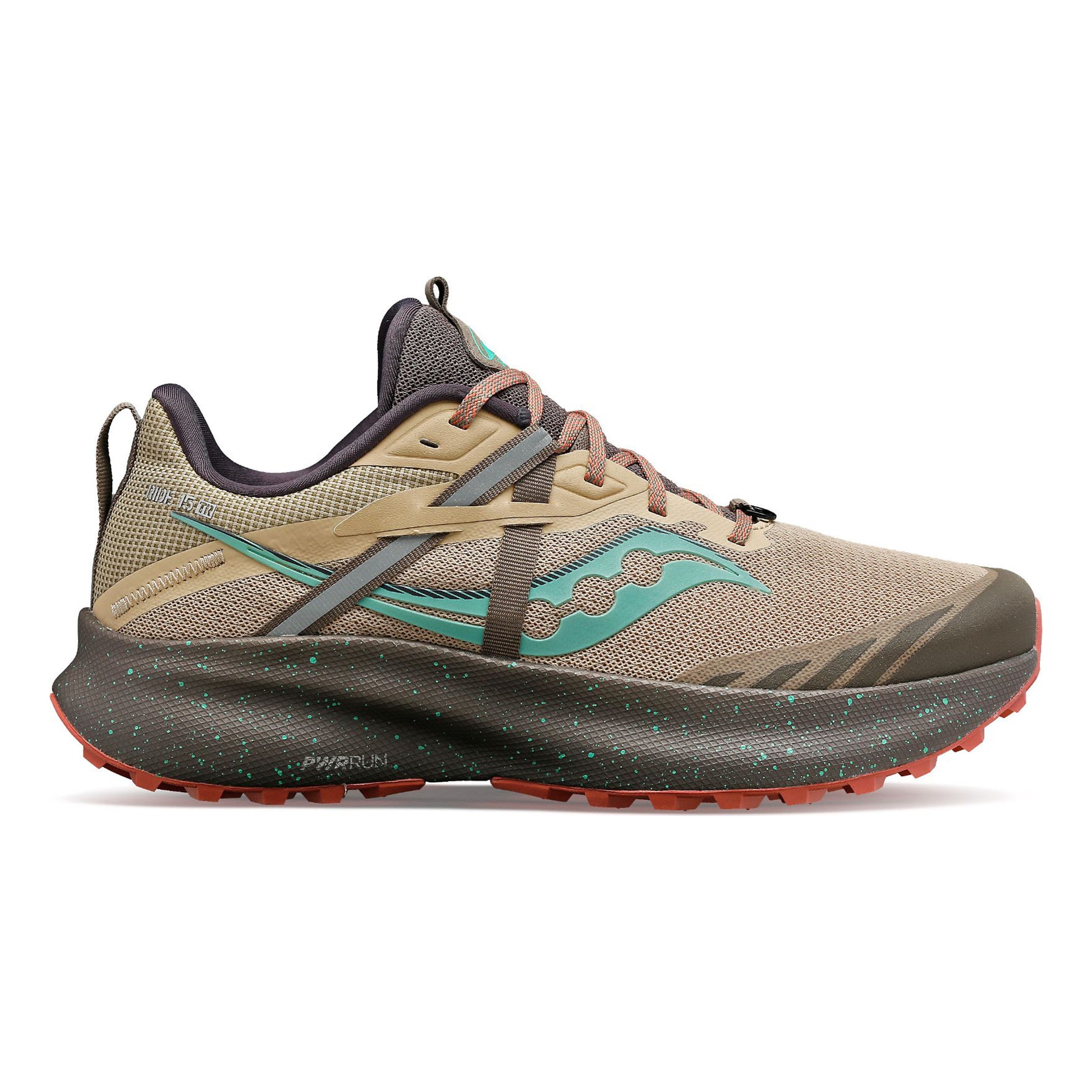 Saucony Ride 15 TR Terrängsko Damer-Brun,Turkos