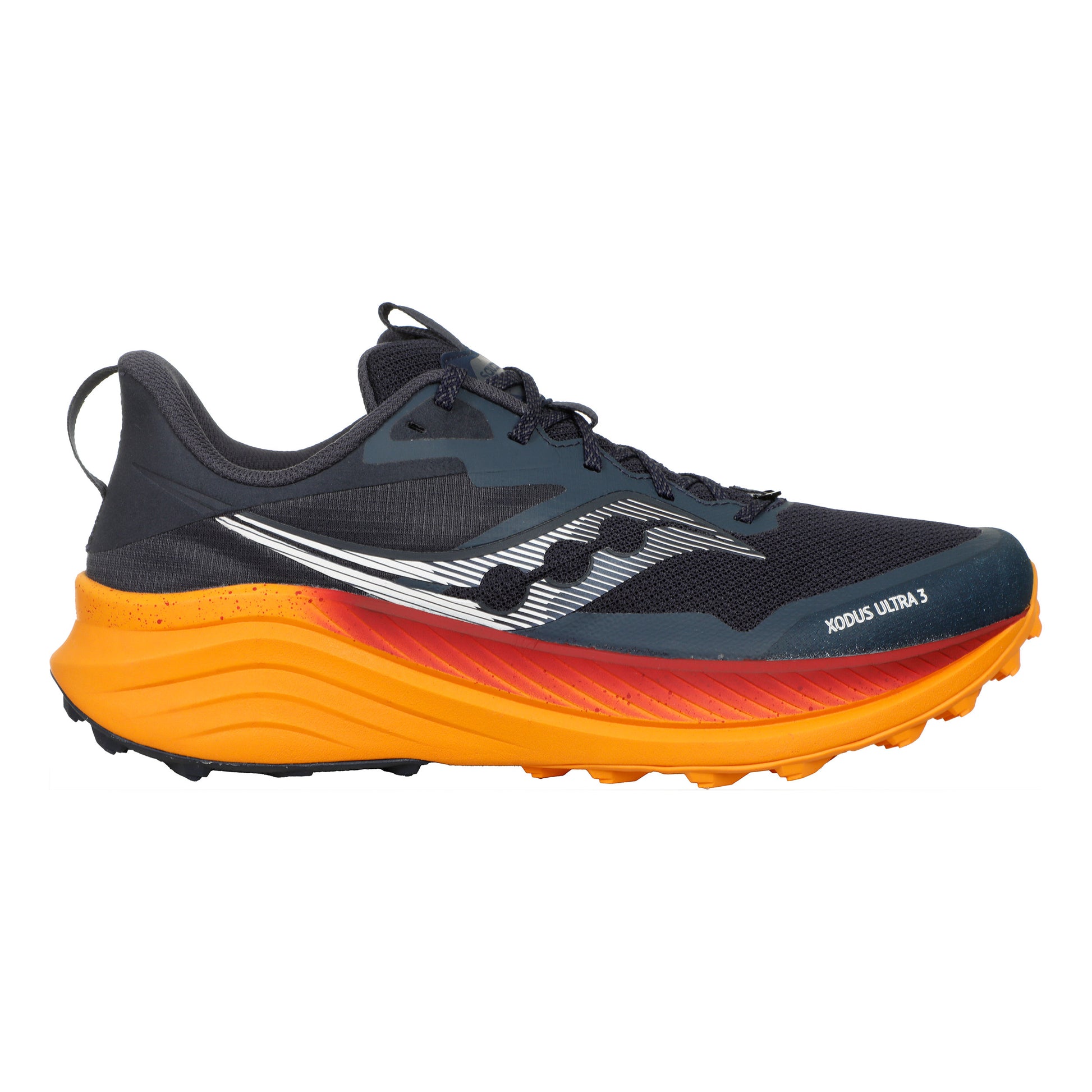 Saucony Xodus Ultra 3 Terrängsko Herrar - mörkblå, orange