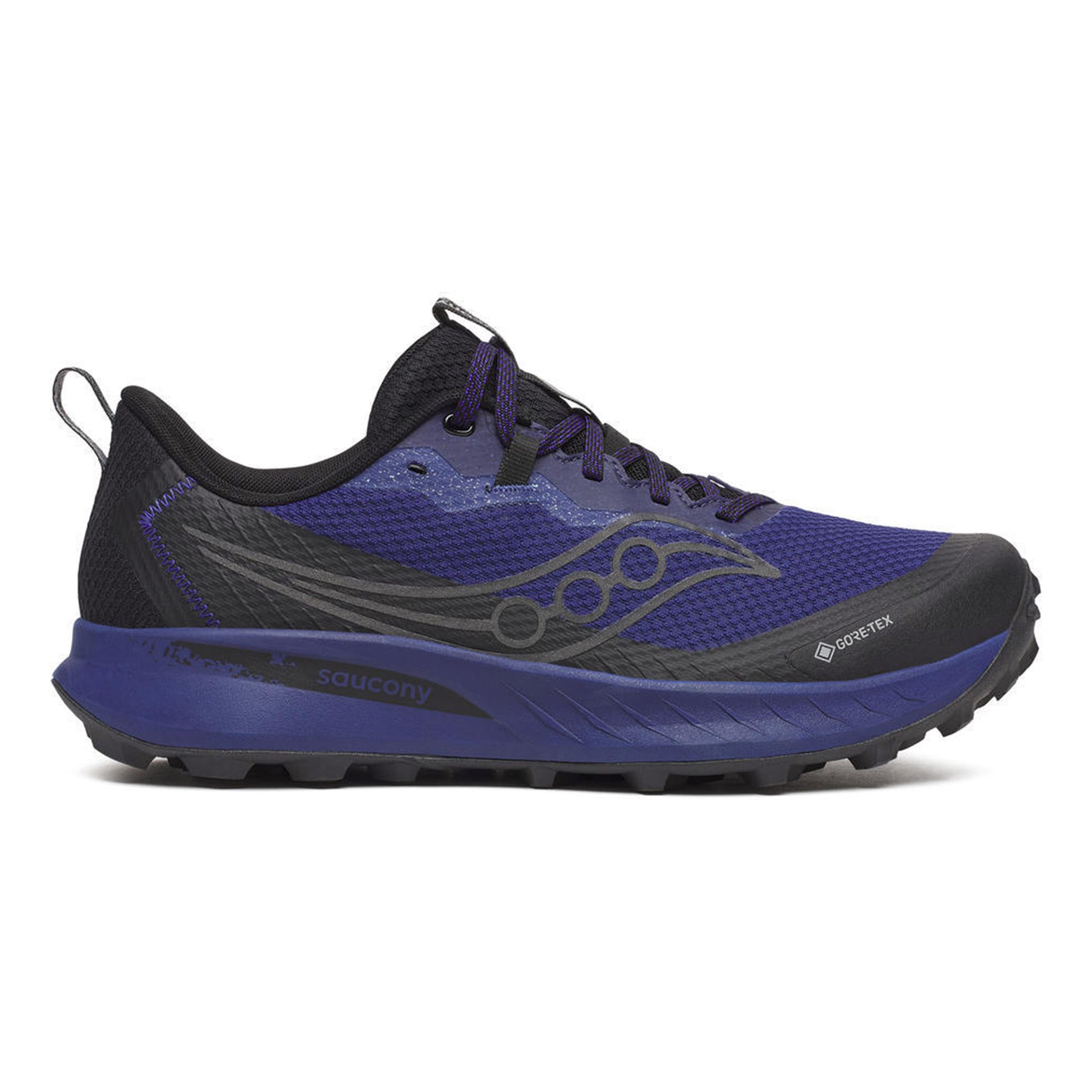 Saucony Peregrine 15 GTX Terrängsko Herrar-Lila,Svart