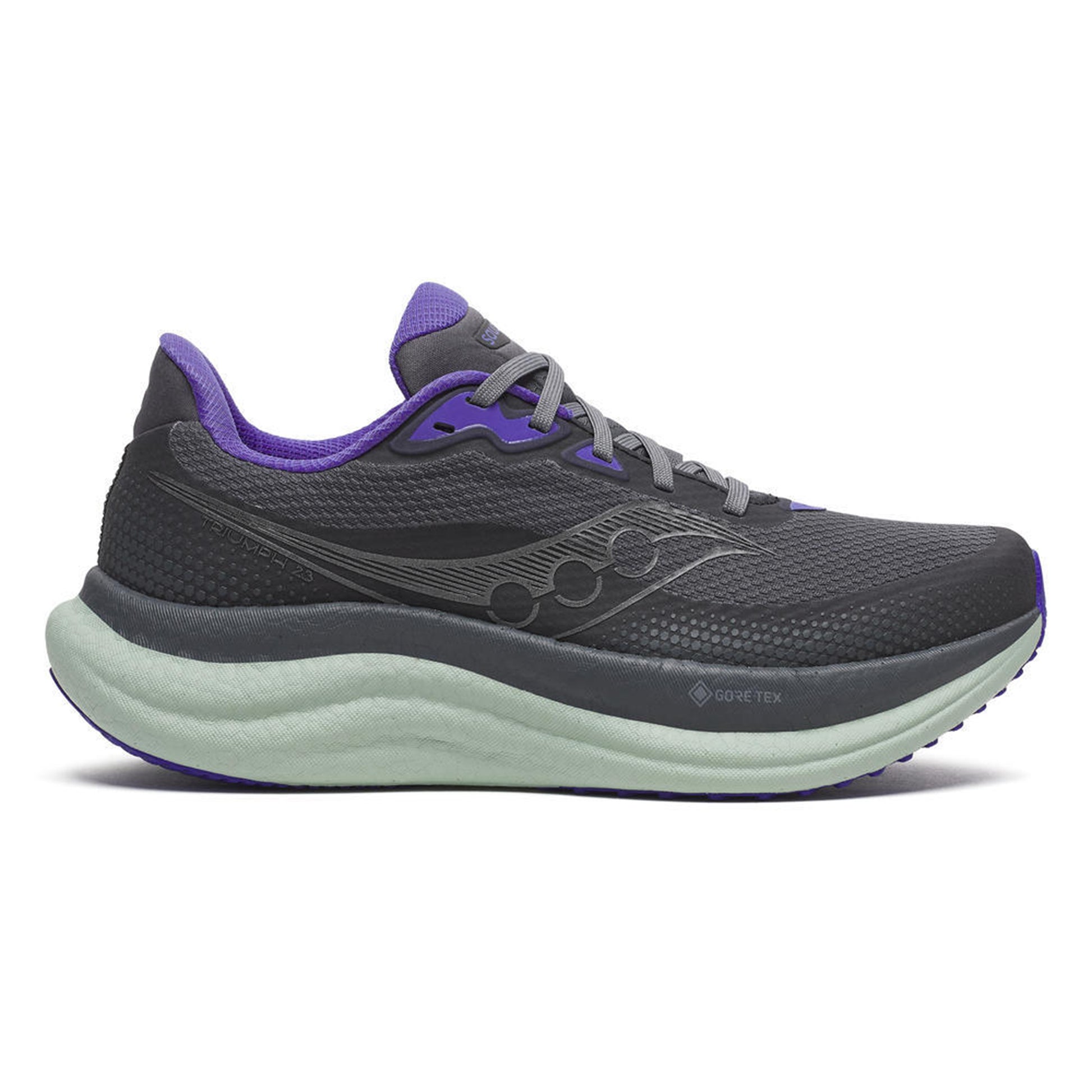 Saucony Triumph 23 GTX Neutralsko Damer-grå, grön