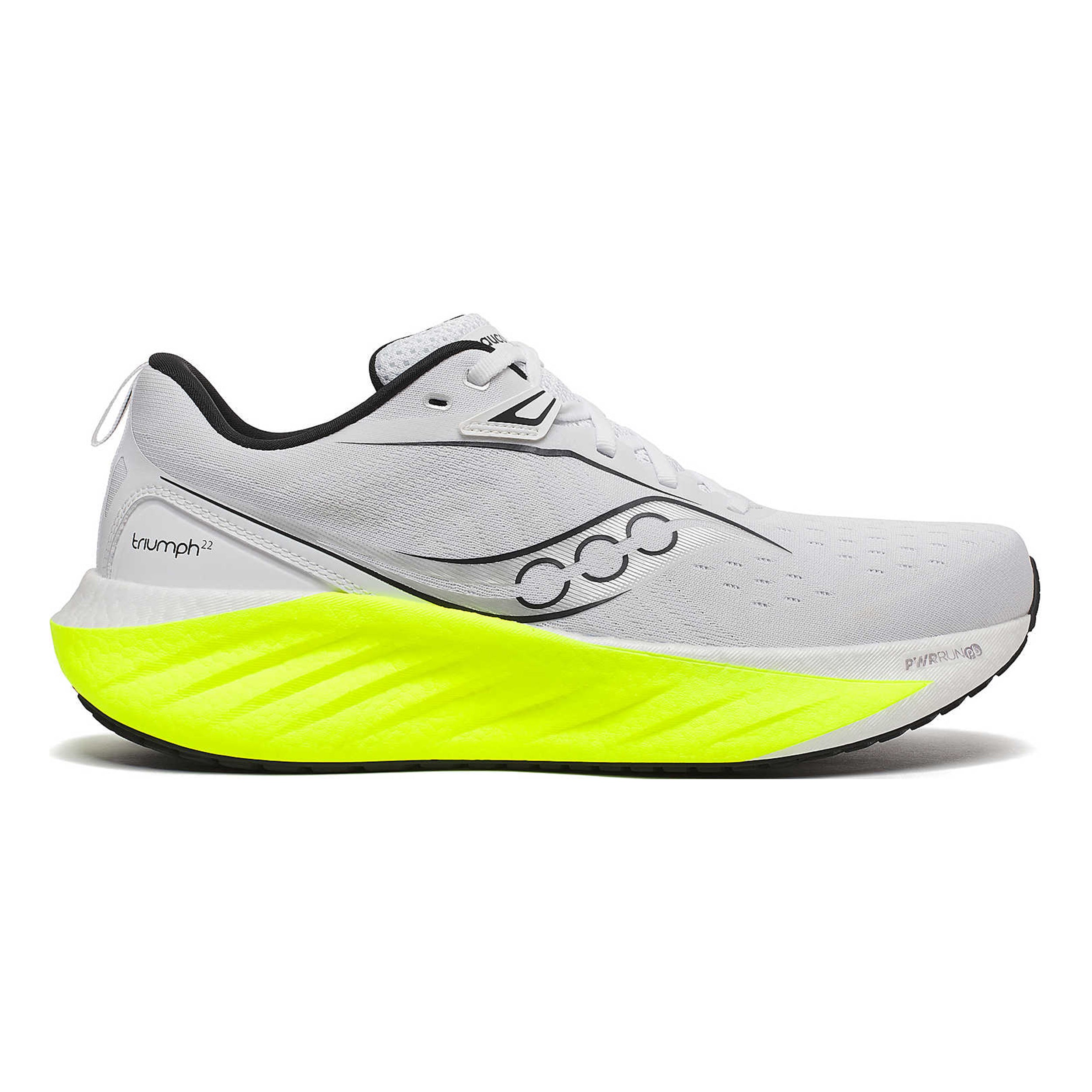 Saucony Triumph 22 Neutralsko Herrar - vit, citrongul