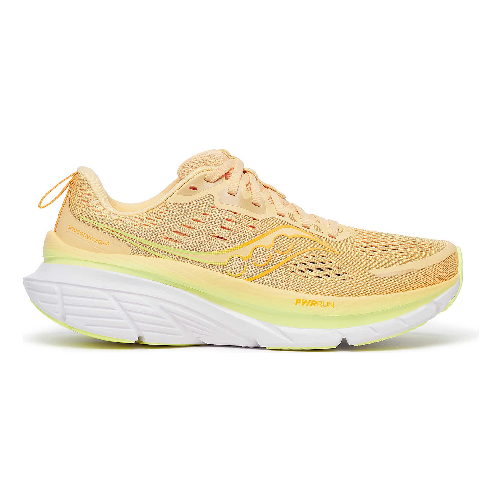 Saucony Guide 18 Stabilitetssko Damer - apricot, gul