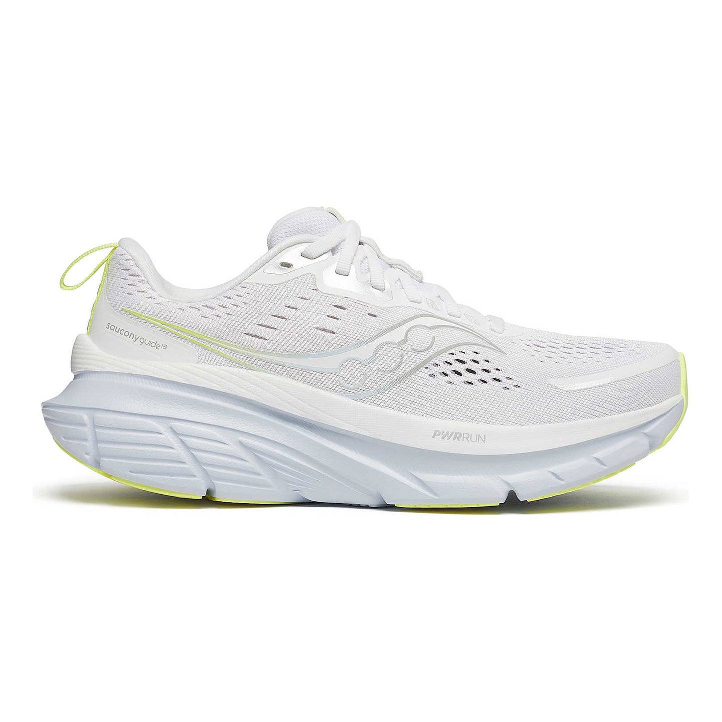 Saucony Guide 18 Stabilitetssko Damer - vit, ljusblå