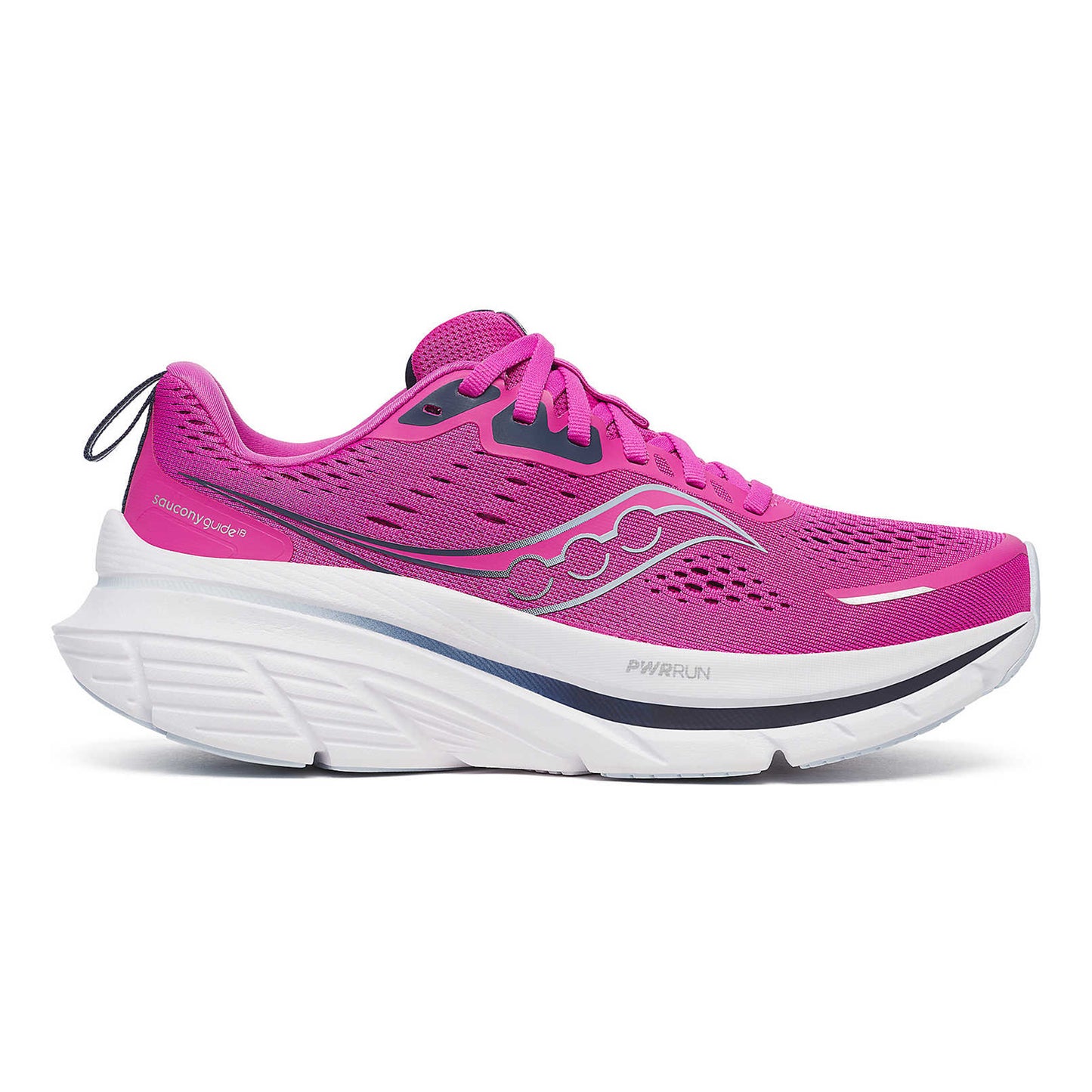 Saucony Guide 18 Stabilitetssko Damer-Pink,Mörkblå