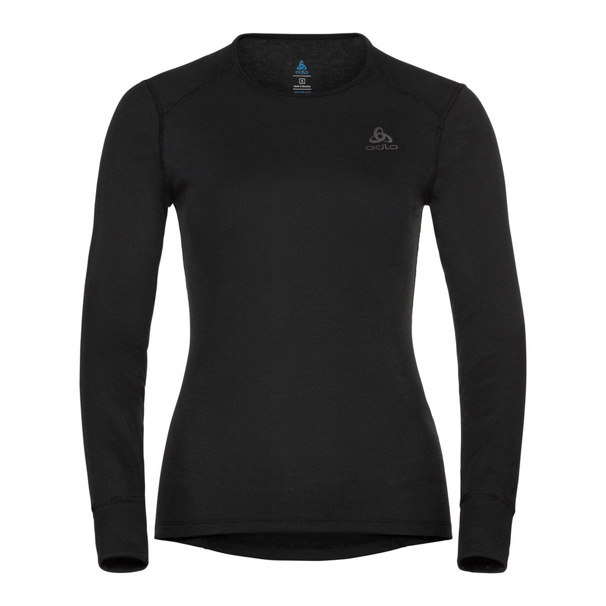 Odlo Active Warm Eco BI Top Crew Neck Långärmat Damer-Svart