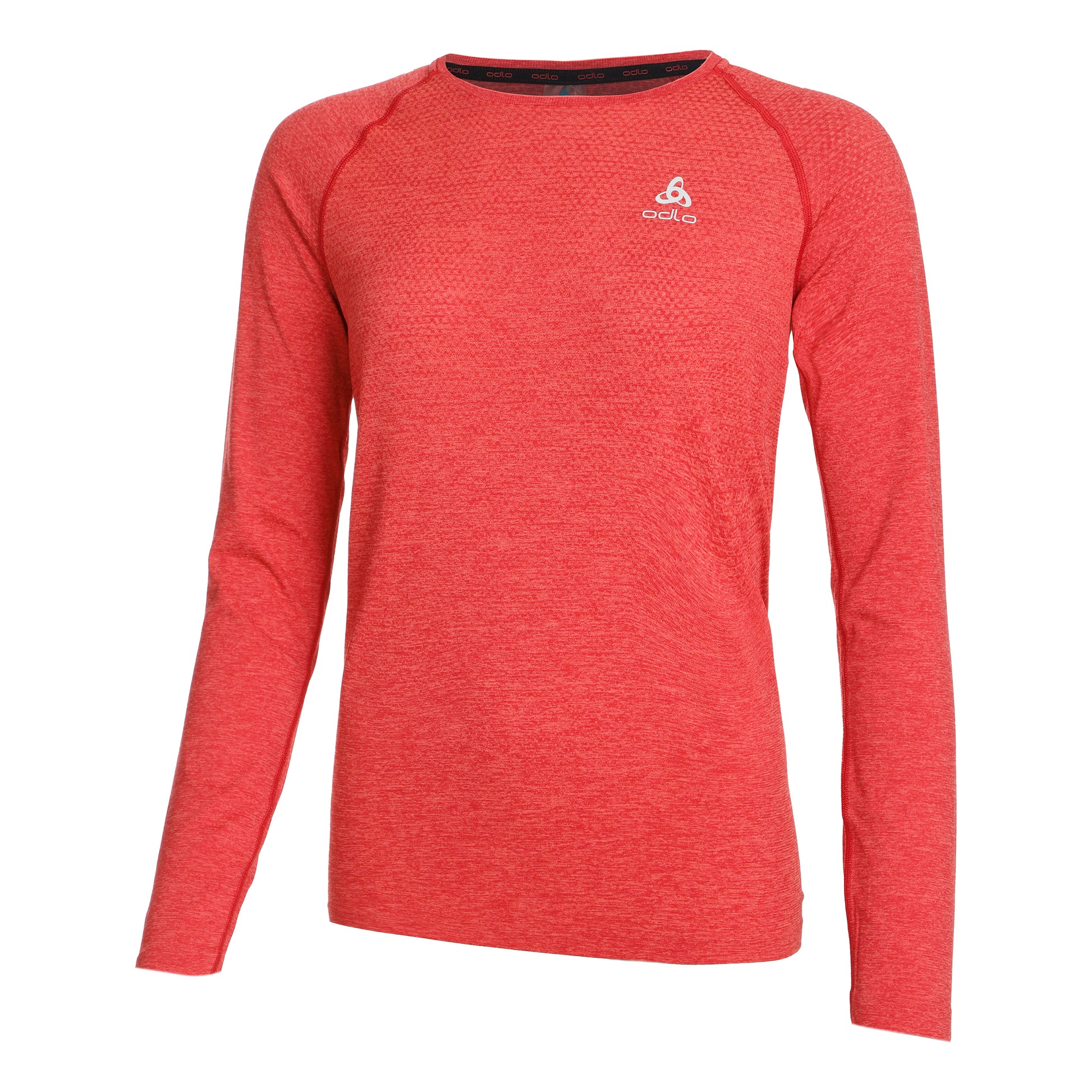 Odlo Essential Seamless Crew Neck Långärmat Damer - röd,
