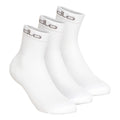 Quarter Active Sportstrumpor 3-pack Unisex - vit,
