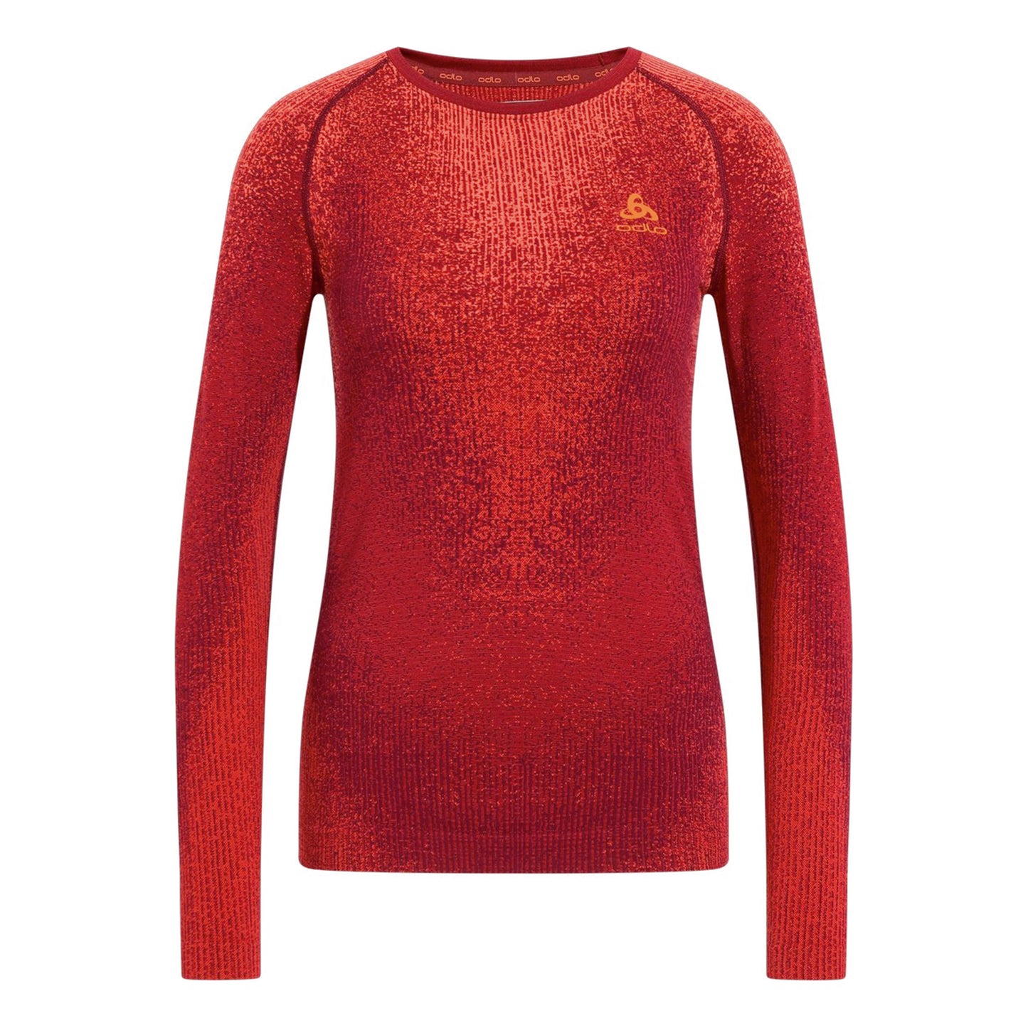 Odlo Blackcomb Eco Big Logo Top Crew Neck Väst Damer - berry,