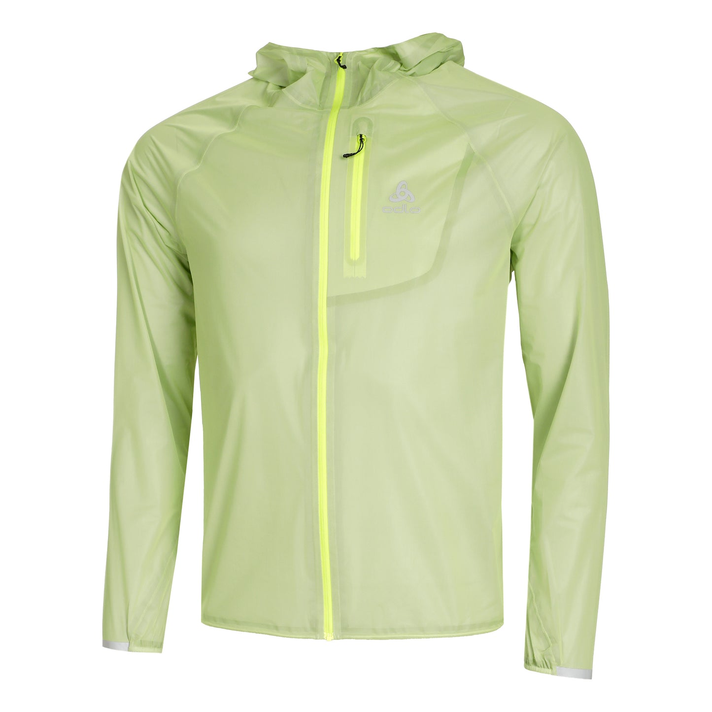 Odlo Zeroweight Dual Dry PK Waterproof Löparjacka Herrar-ljusgrön