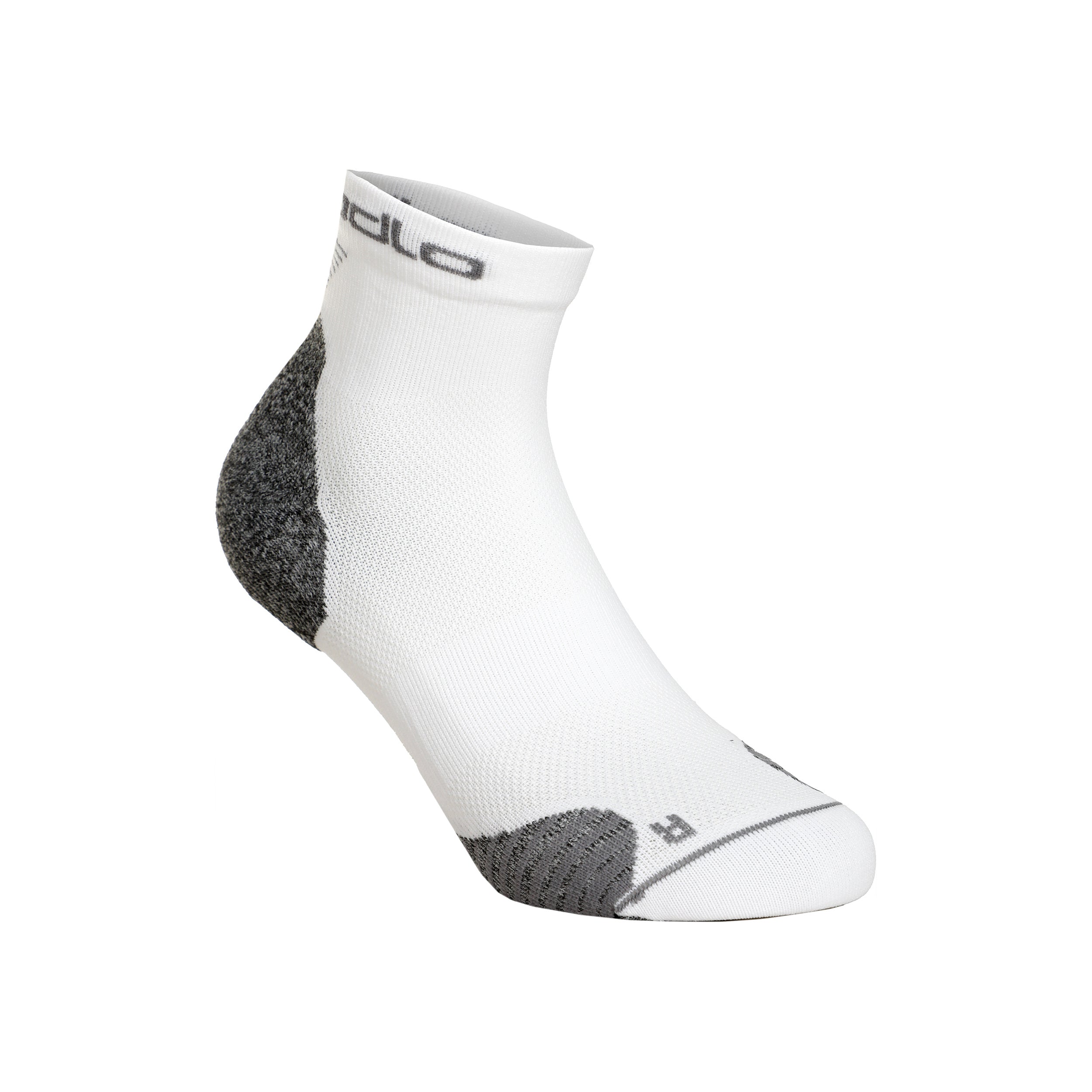Odlo Ceramicool Run Quarter Löparsockor Unisex - vit,