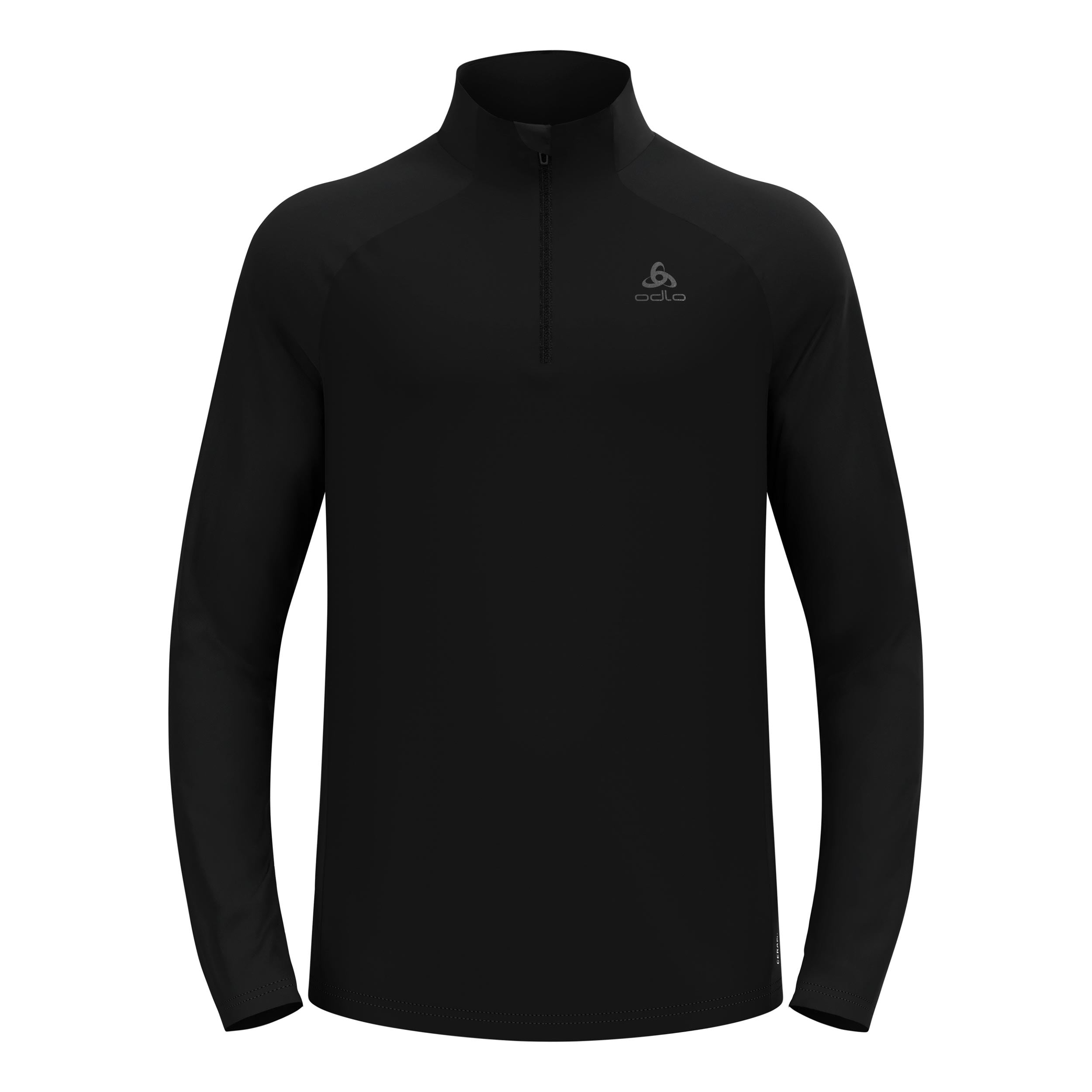 Odlo Essential Ceramiwarm Mid Layer 1/2 Zip Löpartröja Herrar - svart