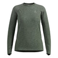Essential Seamless Crew Neck Långärmat Damer-oliv