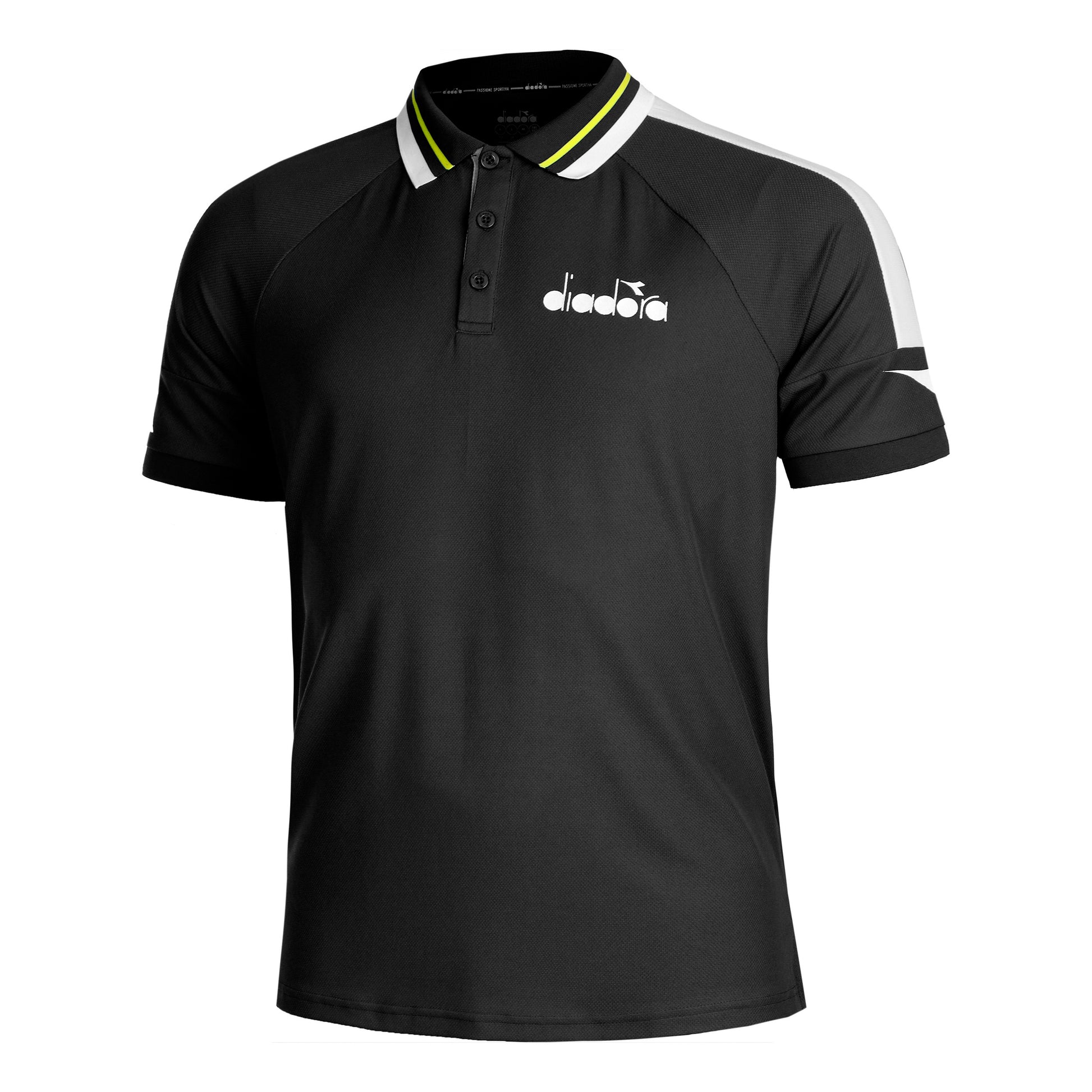 Diadora Icon Polo Herrar - svart,