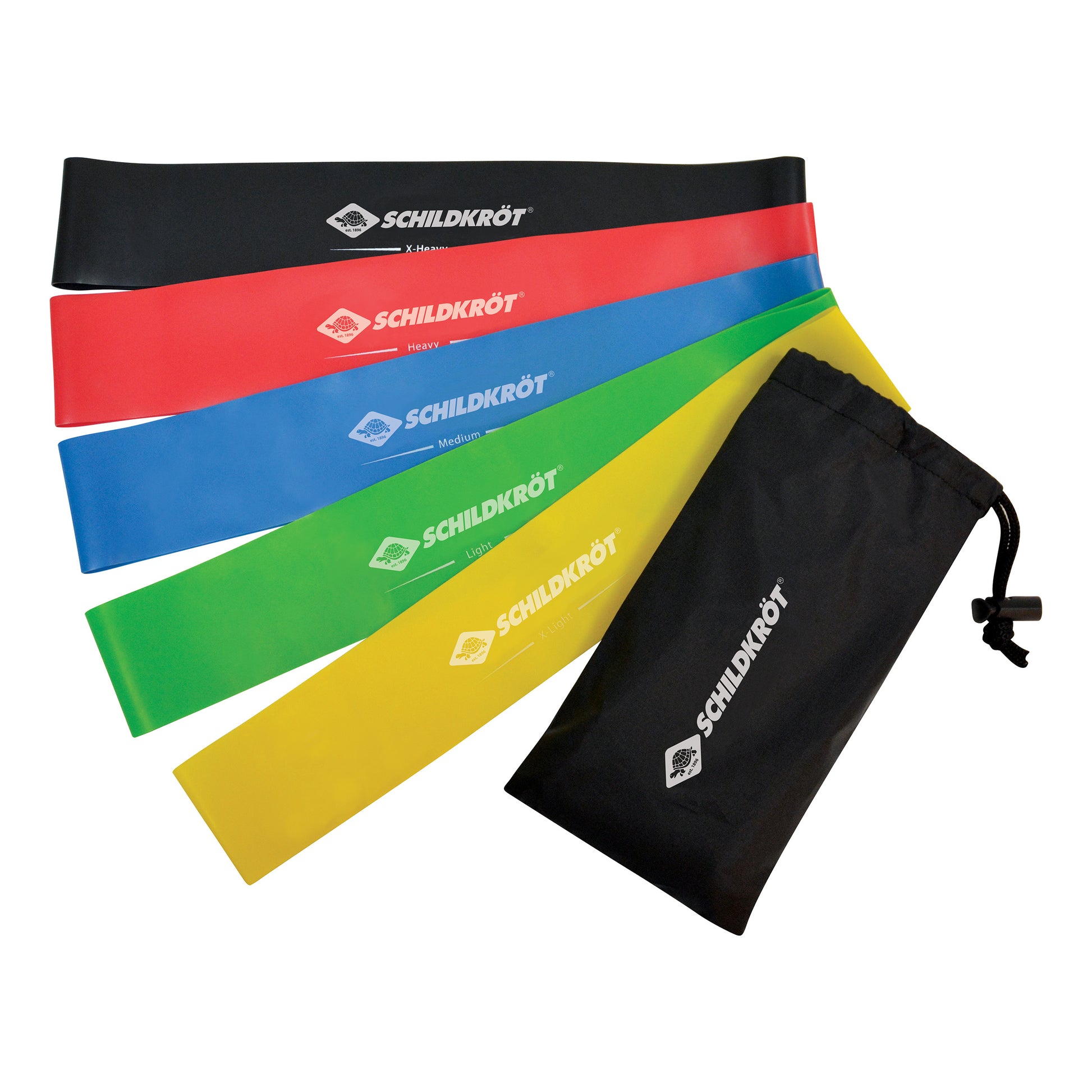 Schildkröt Fitness Mini Resistance Fitnessband 5er Set Bänder-Flerfärgad