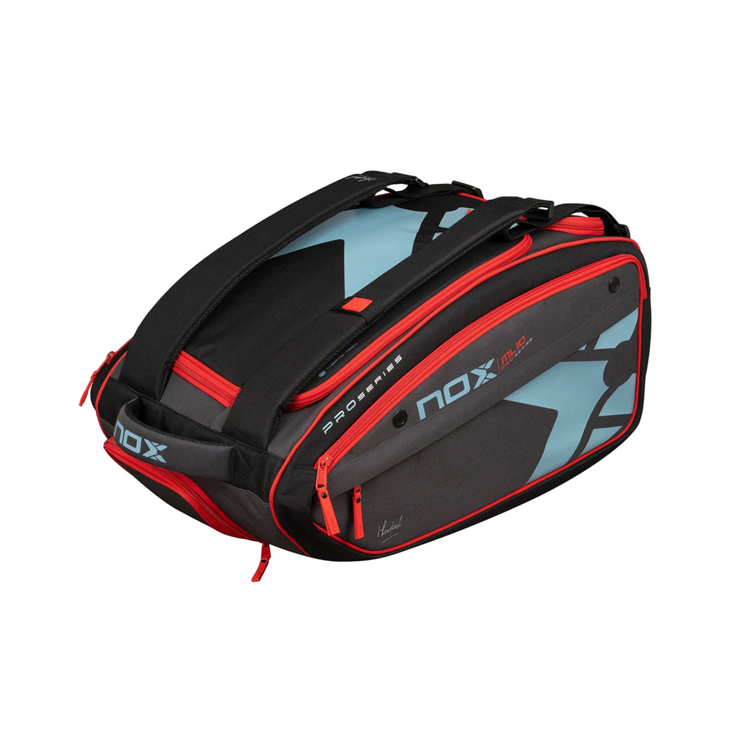 NOX ML10 Competition XL Compact Padelracketväska-Svart,Röd