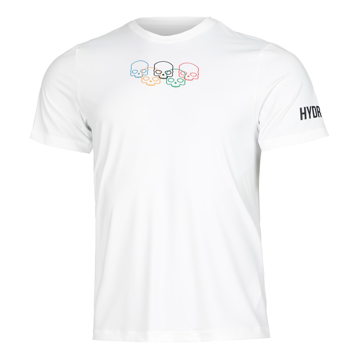 Hydrogen Olympic Skull Tech T-shirt Herrar - vit, flerfärgad