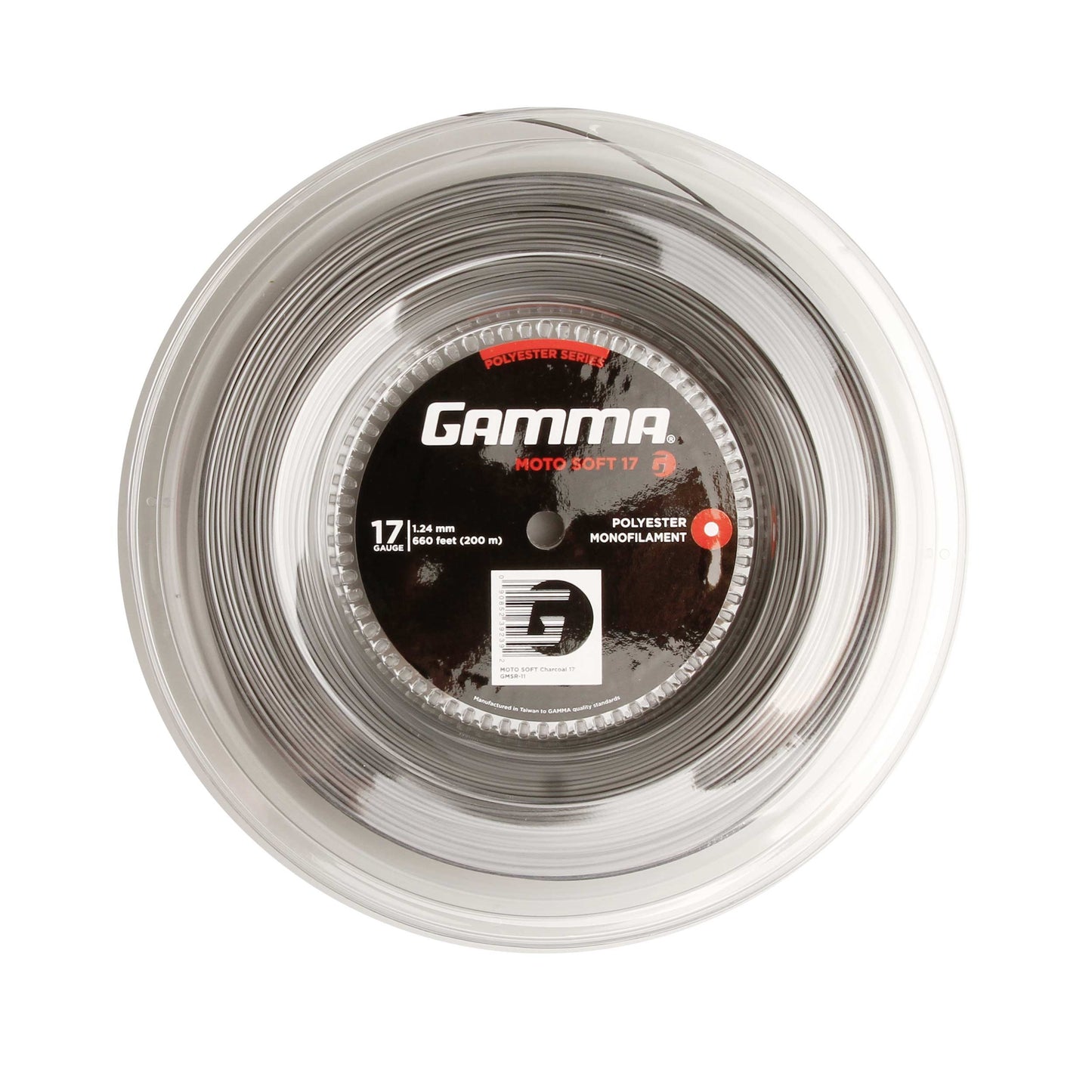 Gamma Moto Soft Charcoal Strängrulle 200m-Grå