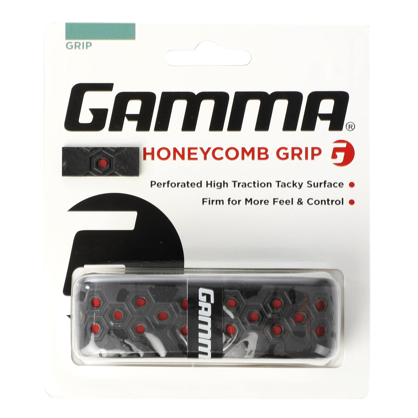 Gamma Honeycomb Cushion Grip Enpack-Svart,Röd