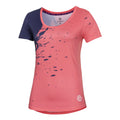Amari Tech Round-Neck T-shirt Damer - korall, mörkblå