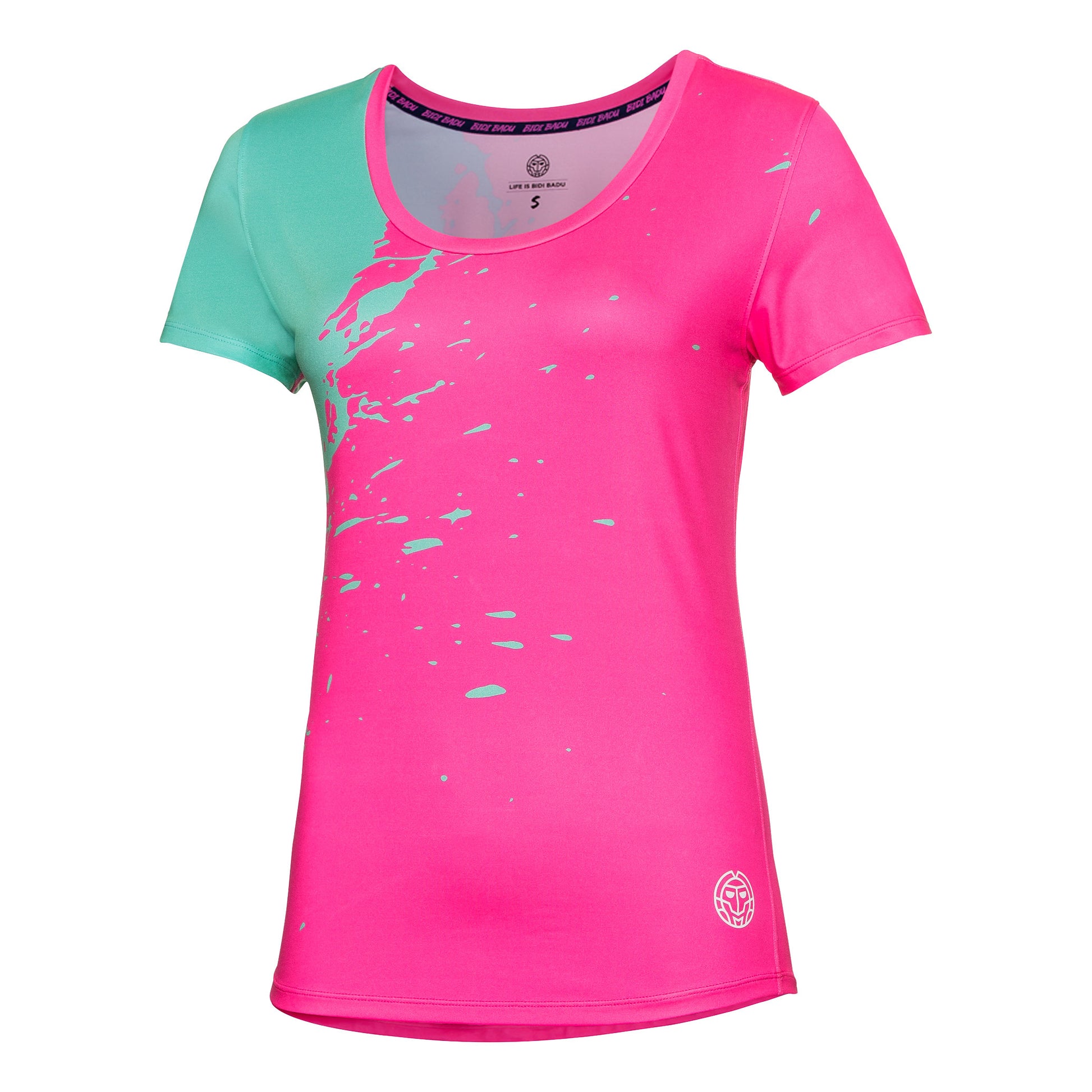 BIDI BADU Amari Tech Round-Neck T-shirt Damer - pink, mint