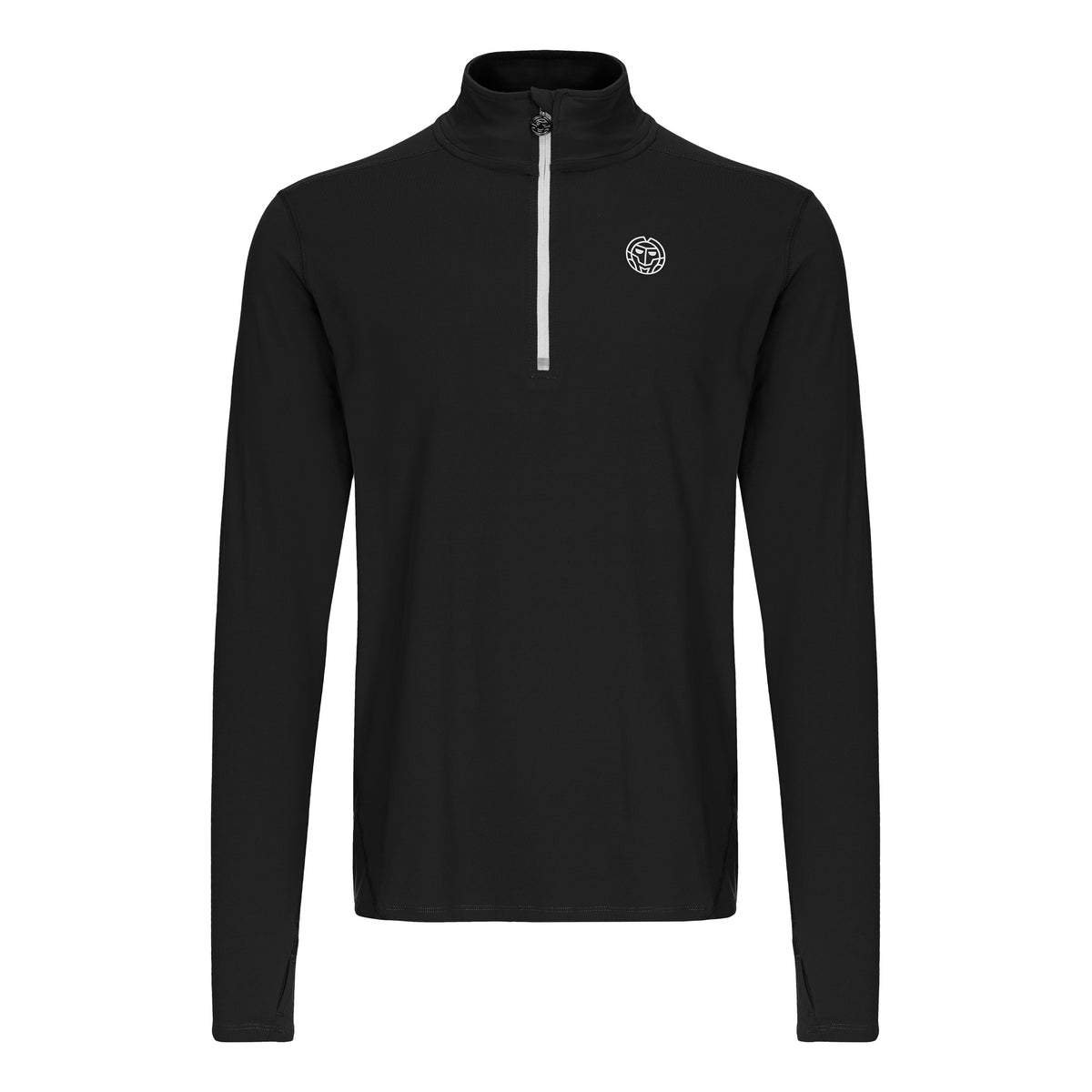 BIDI BADU Zac Tech Half Zip Långärmat Herrar - svart, vit
