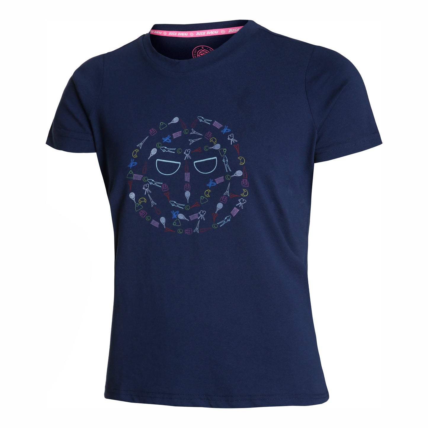 BIDI BADU Heshima Lifestyle Tee T-shirt Damer - mörkblå, flerfärgad