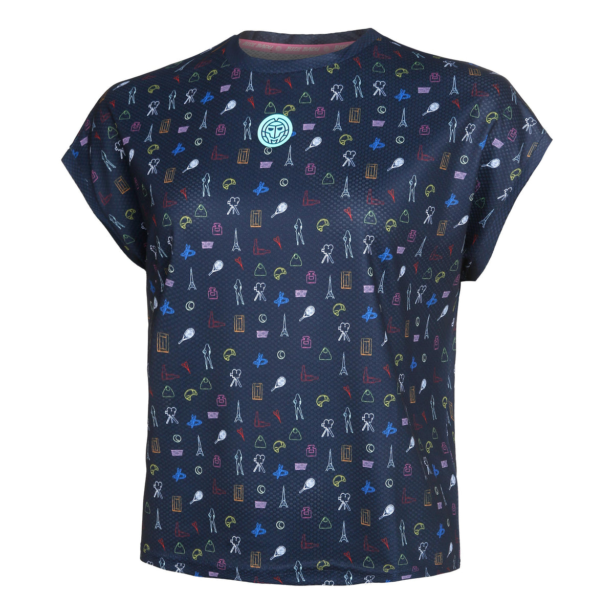 BIDI BADU Majira Tech T-shirt Damer - mörkblå, flerfärgad