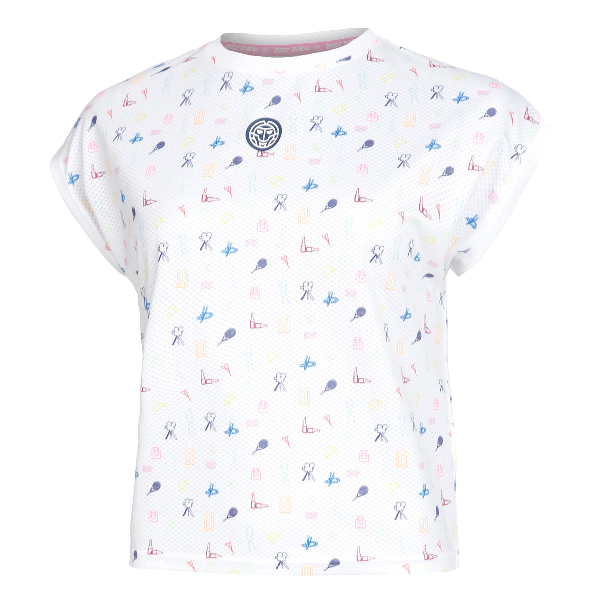 BIDI BADU Majira Tech T-shirt Damer - vit, flerfärgad