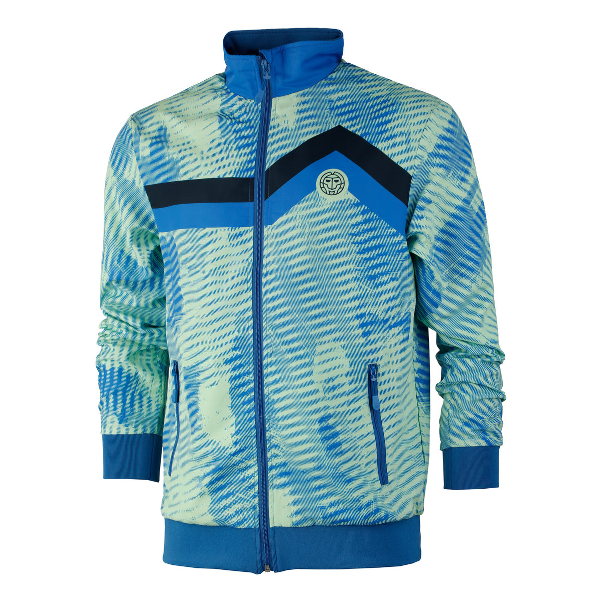 BIDI BADU Zulu Tech Träningsjacka Herrar - blå, ljusgrön