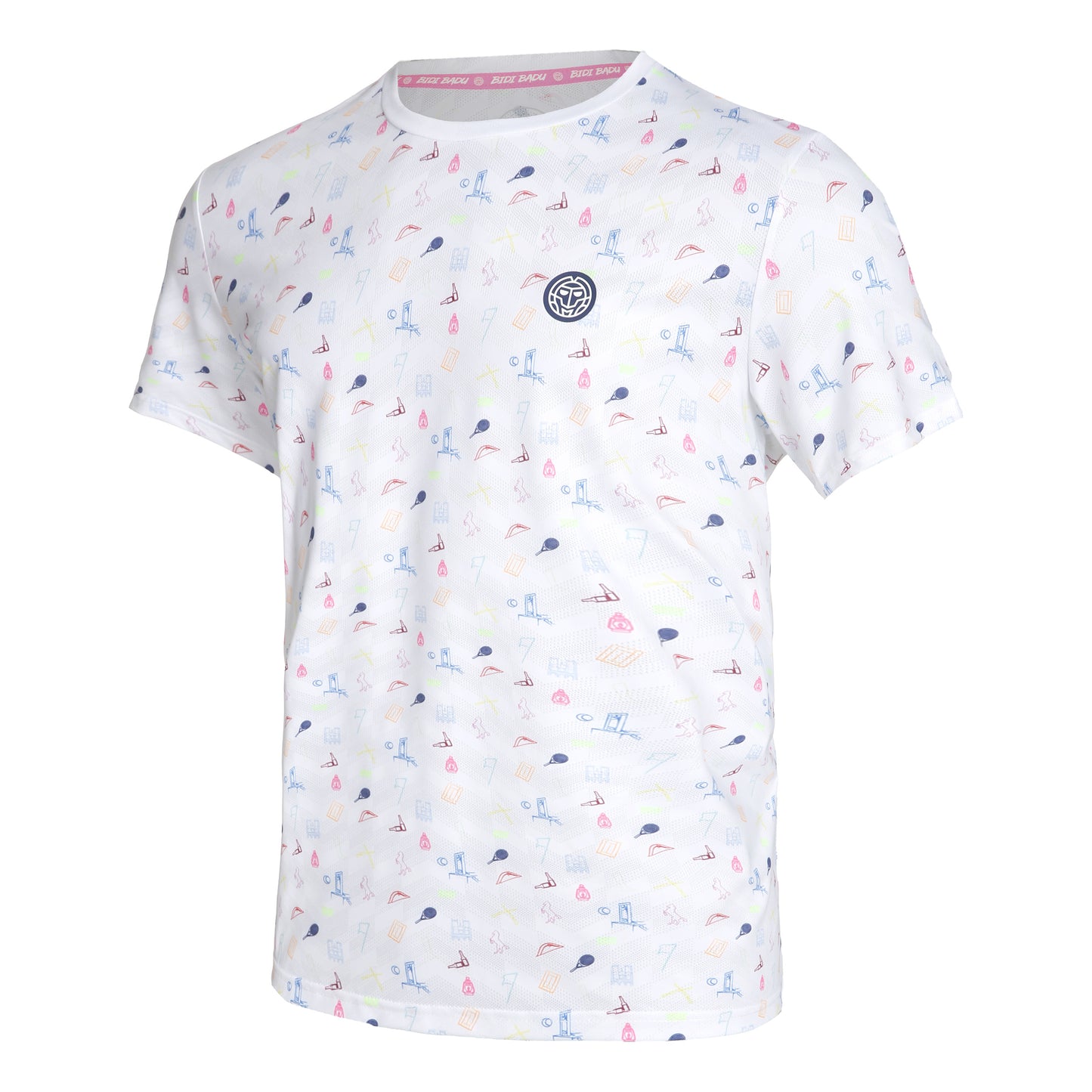 BIDI BADU Hawi Tech T-shirt Herrar - vit, flerfärgad