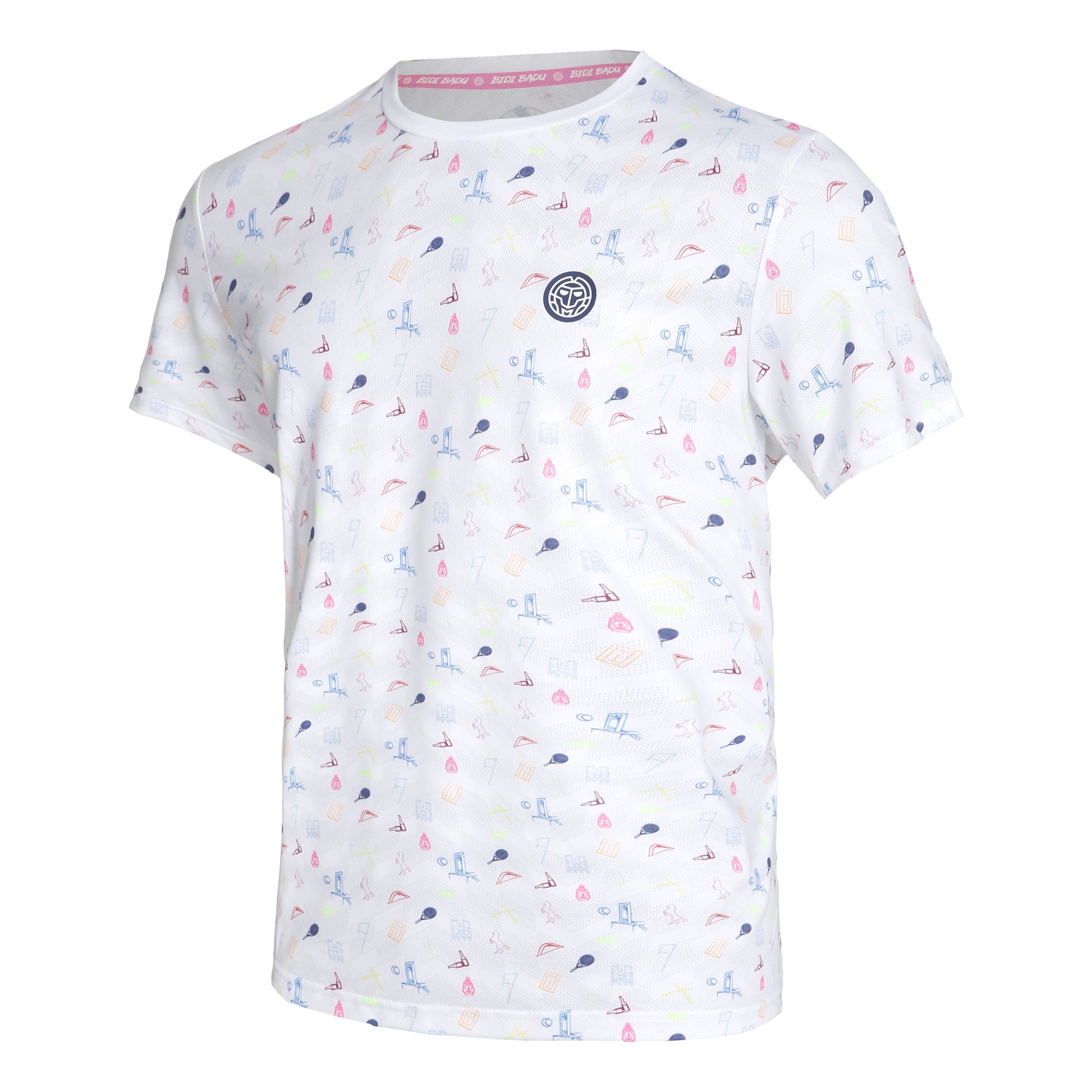 BIDI BADU Hawi Tech T-shirt Herrar - vit, flerfärgad