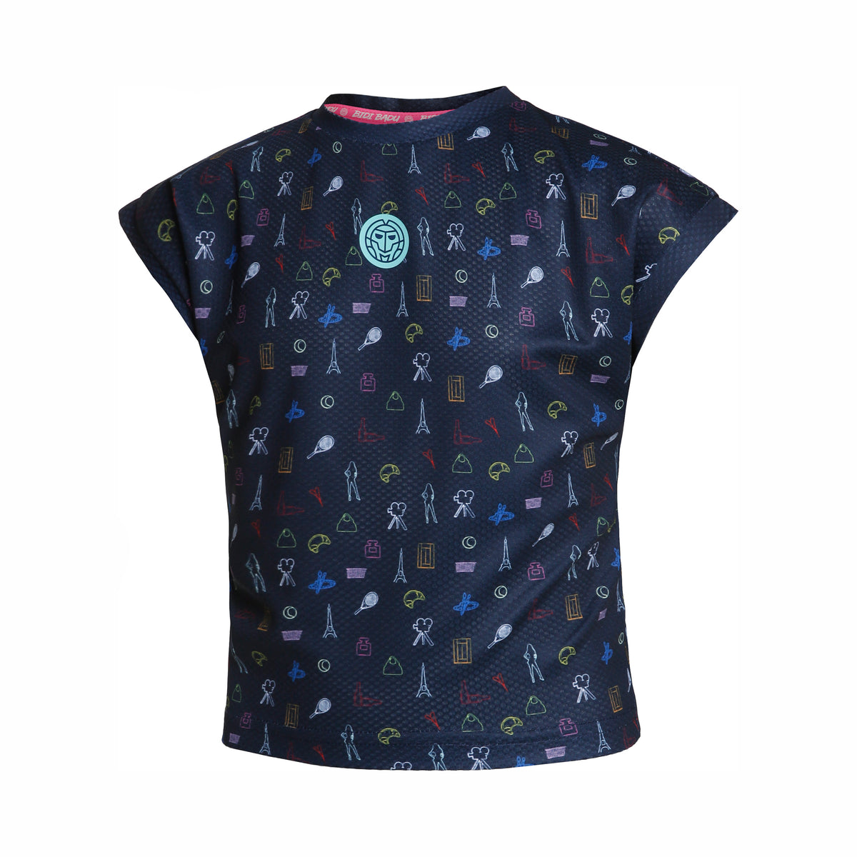 BIDI BADU Fayola Tech T-shirt Flickor - mörkblå, flerfärgad